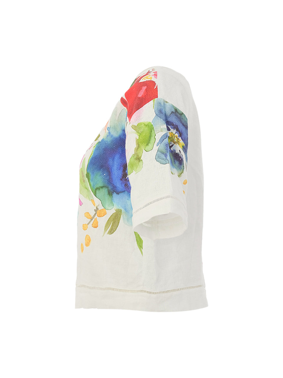 Dolcezza- Floral Linen Blouse