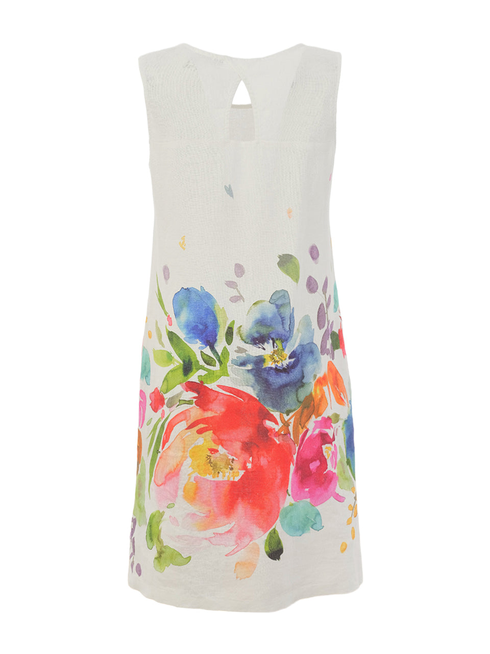 Dolcezza- Floral Linen Dress