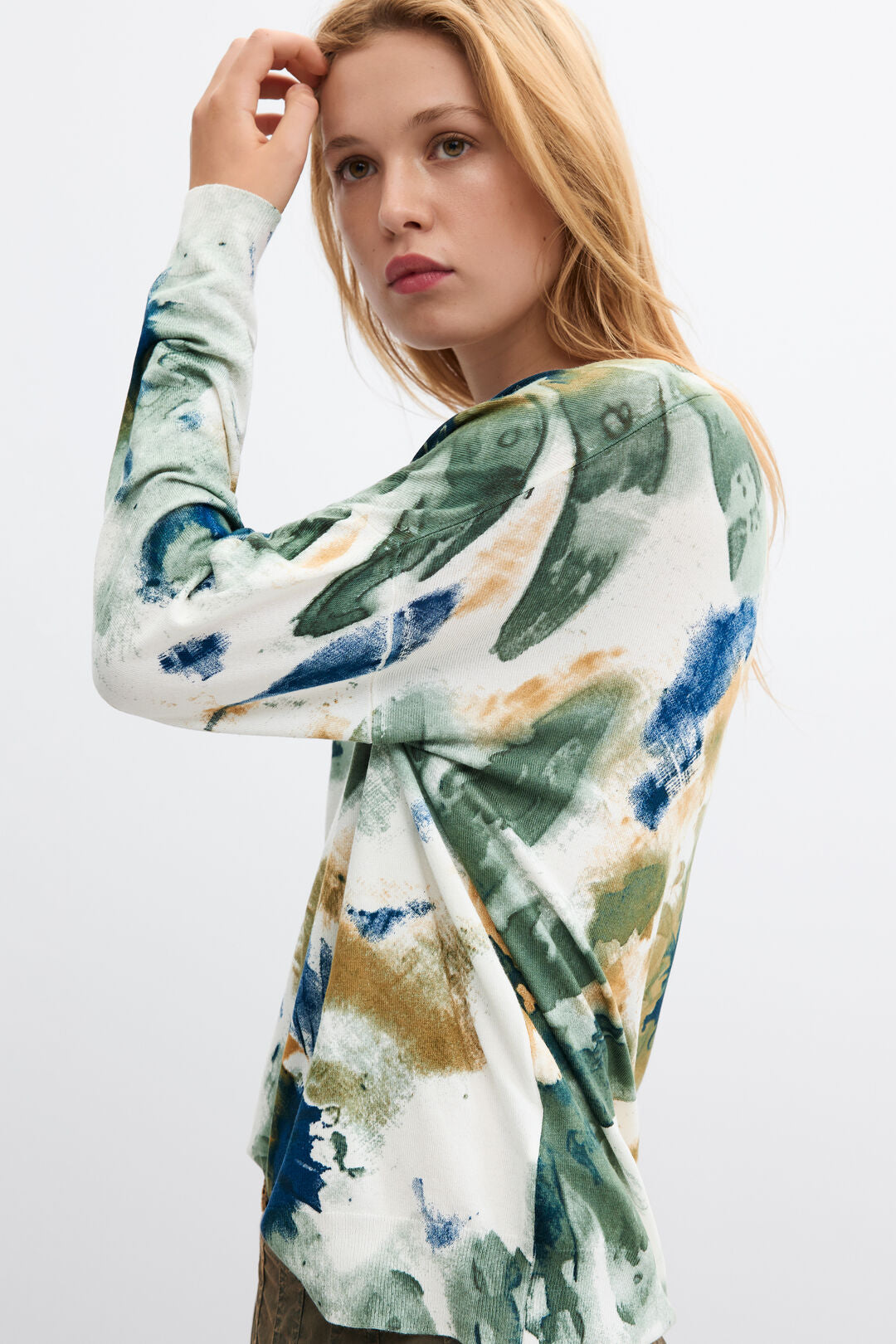 Desigual- Thin Printed Seater in Cold Botanic