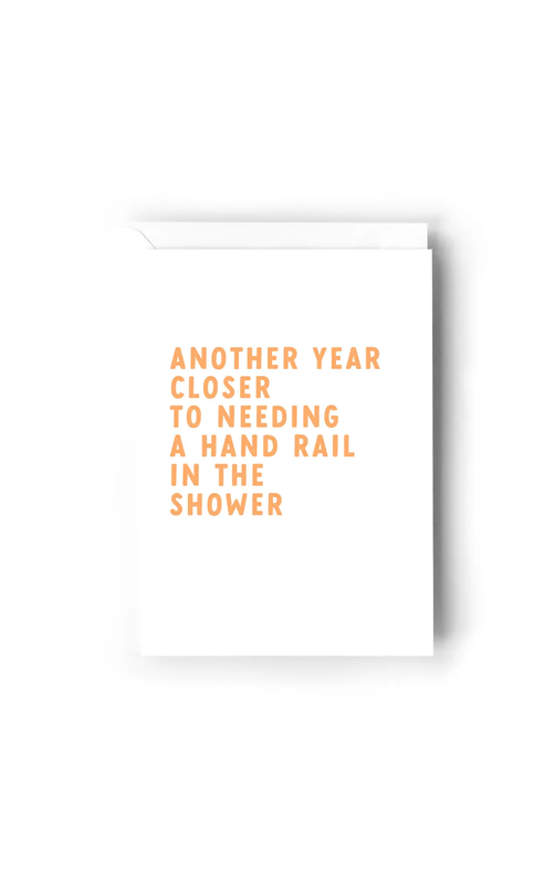 Creativien Studio- Another Year Closer To Needing A Hand Rail in the Shower