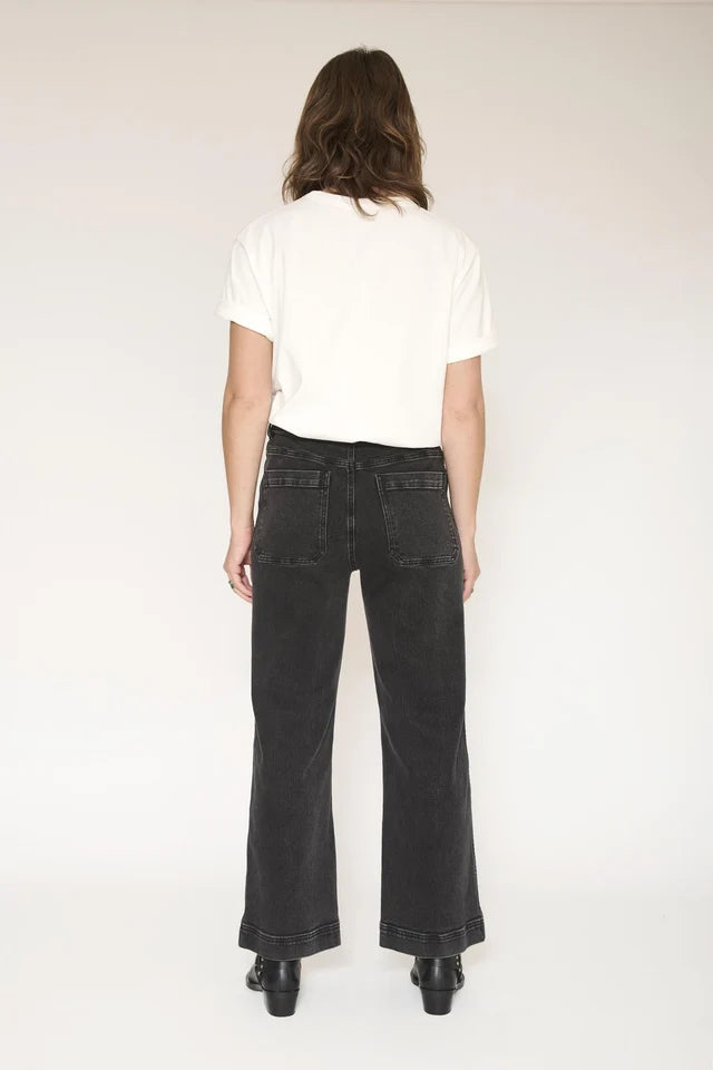 MKT Studio- The Frida Pacific Drill Jean in Black