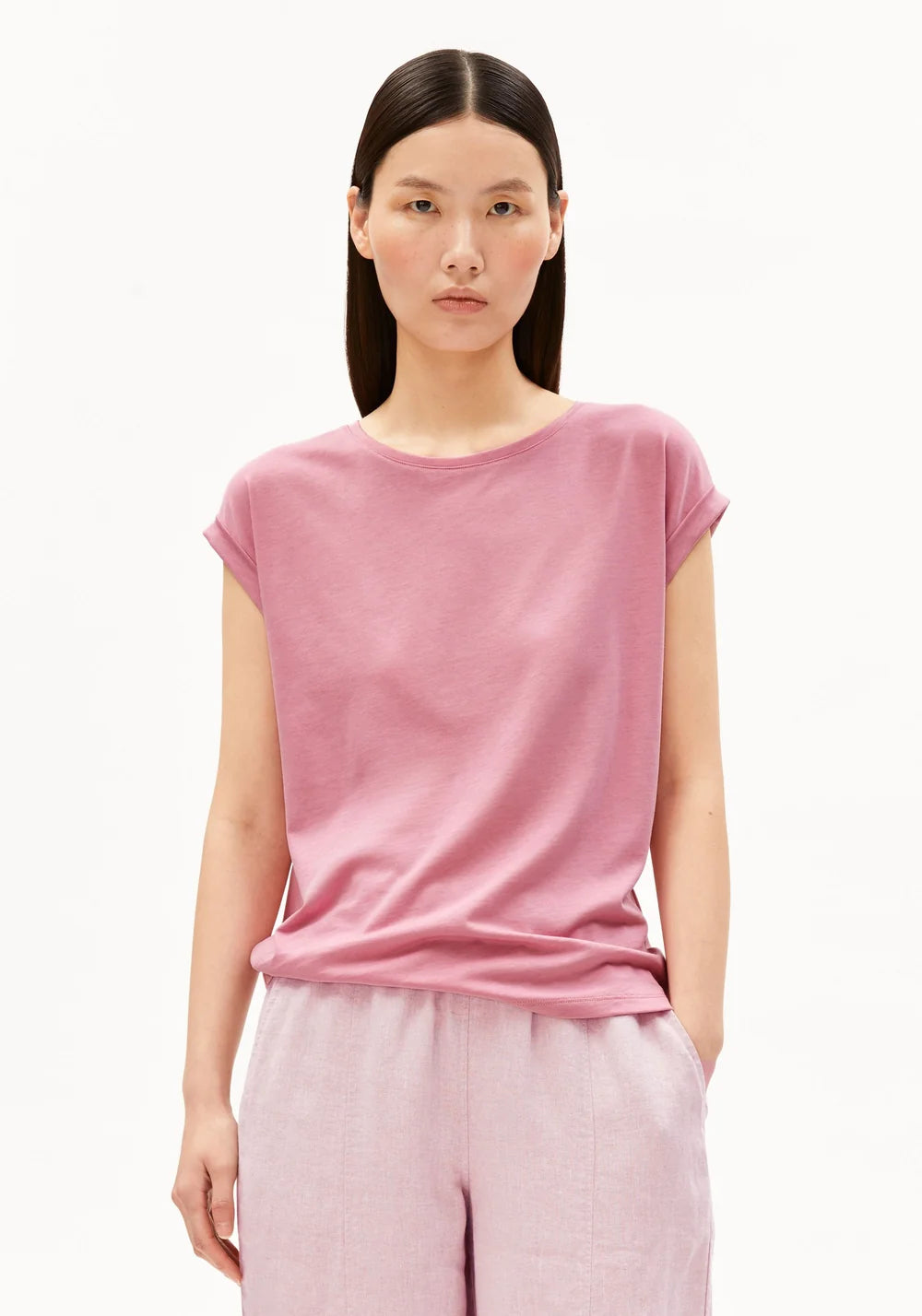 Armed Angels- Jilaana T-Shirt in Washed Berry
