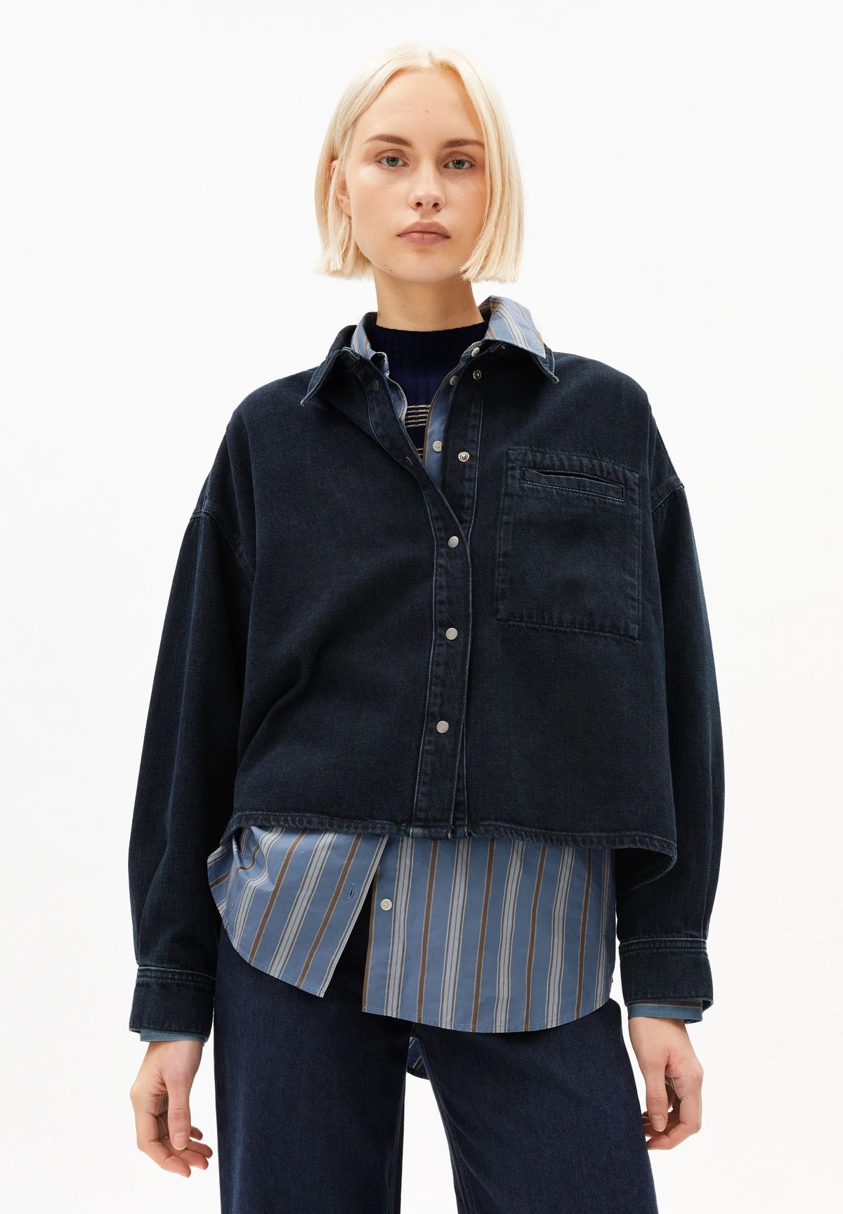 Armed Angels- Nalaani Denim Overshirt in Rinse