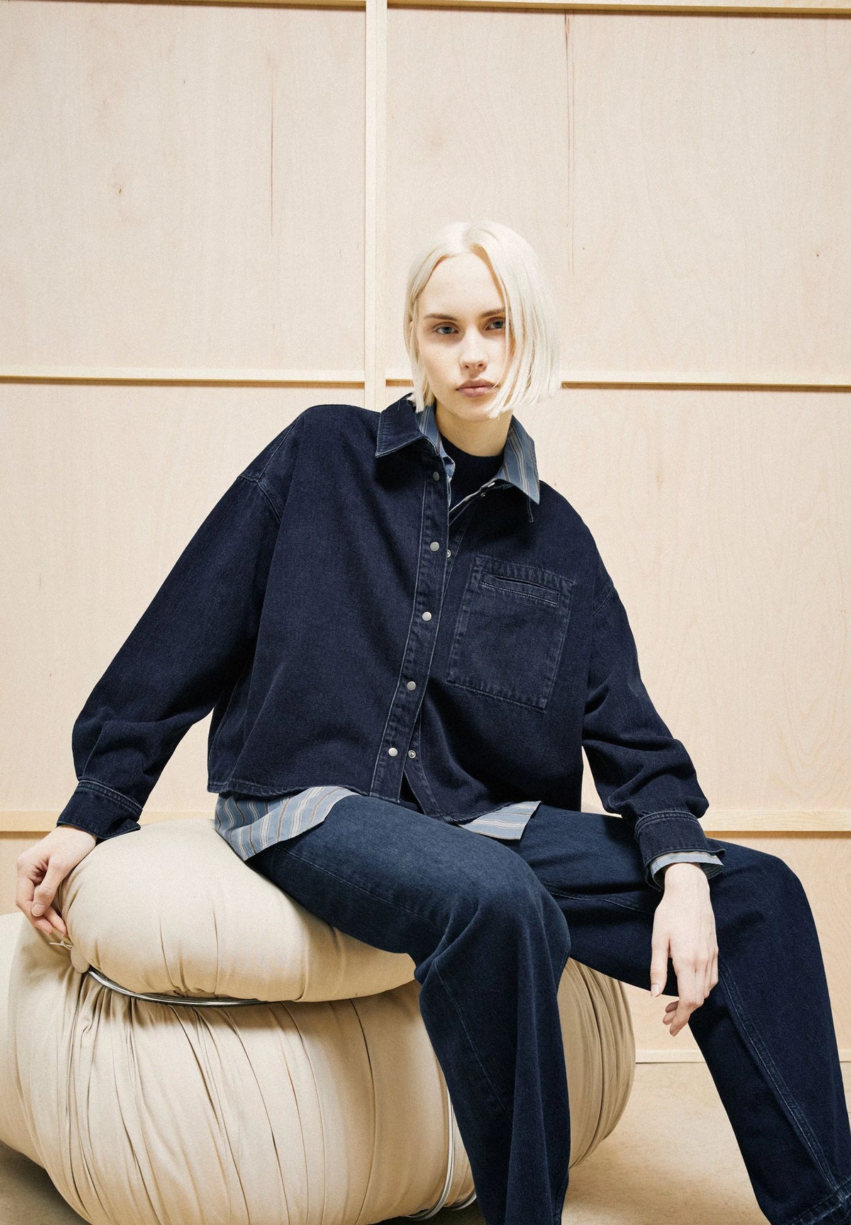 Armed Angels- Nalaani Denim Overshirt in Rinse