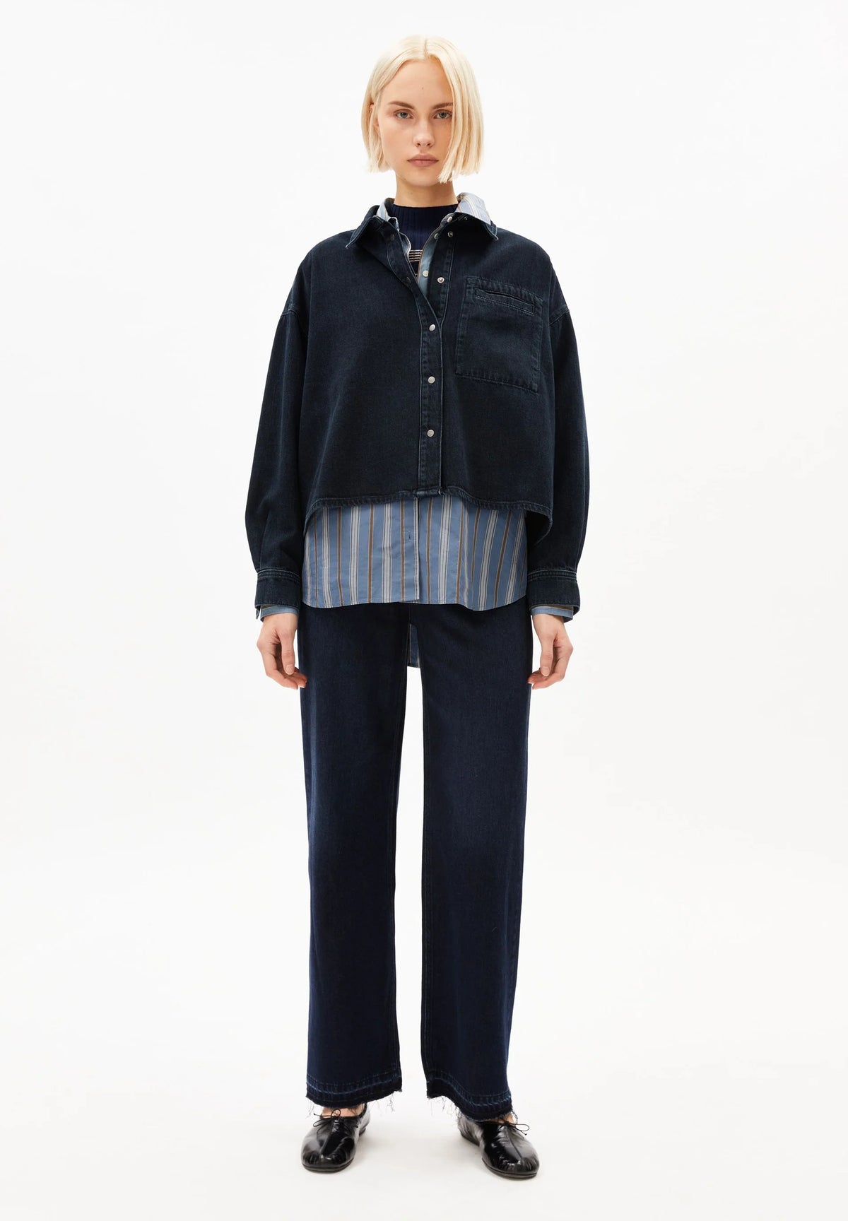 Armed Angels- Nalaani Denim Overshirt in Rinse