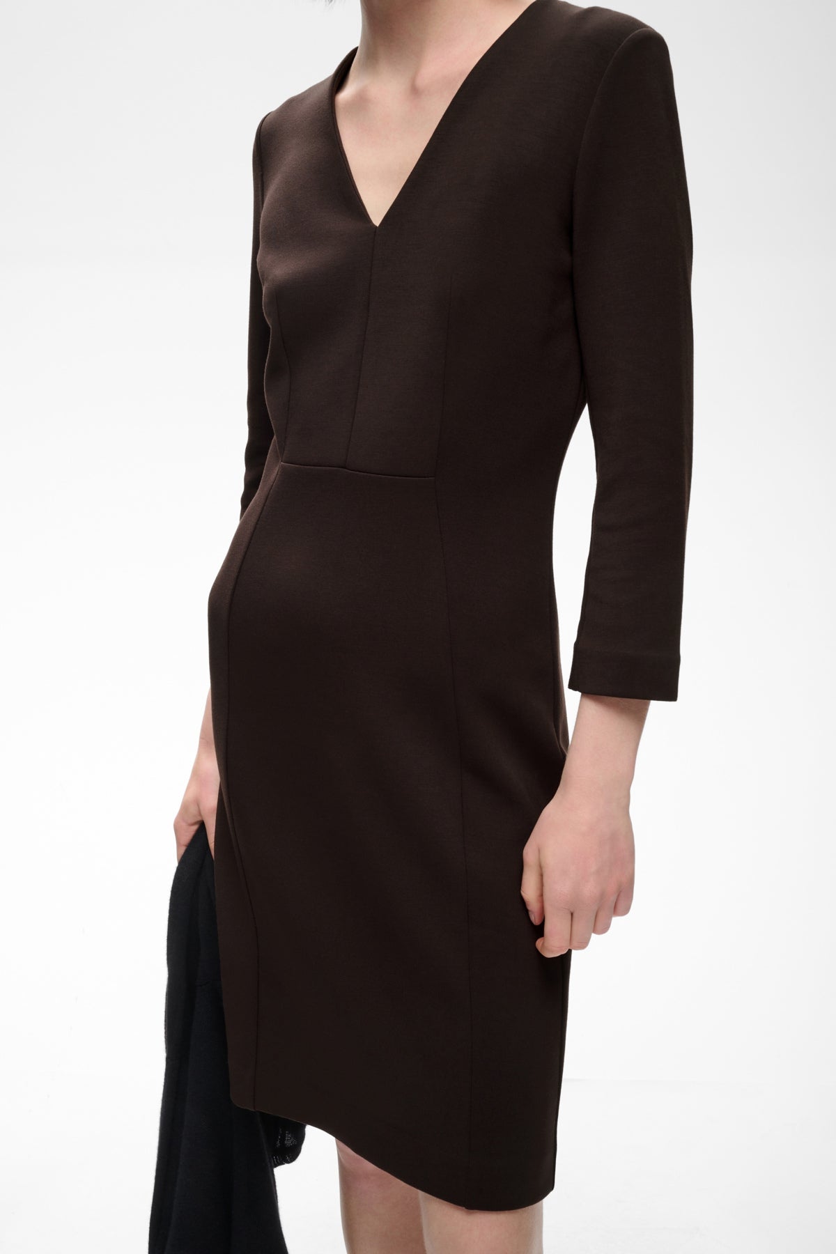 InWear- Pannie Fitted Dress in Chocolate Brown