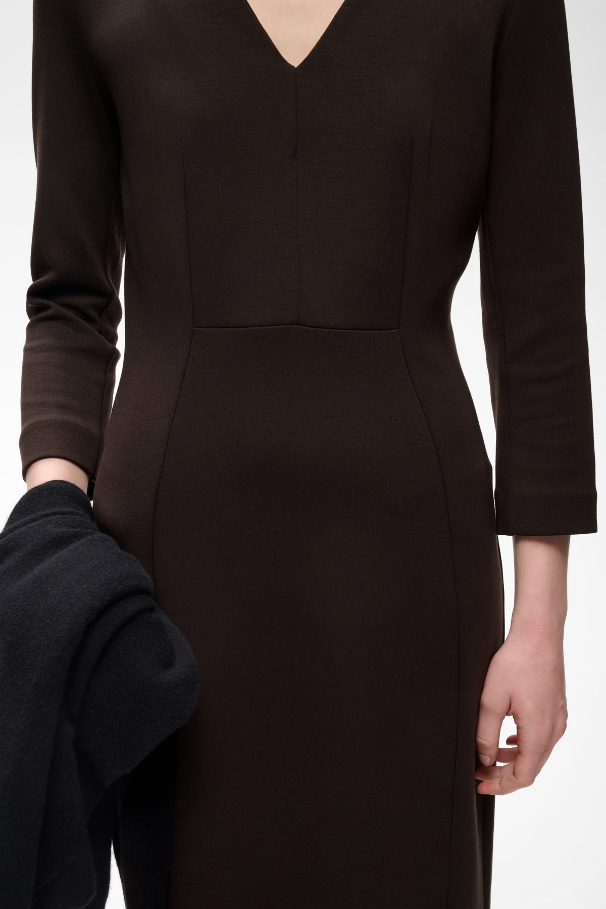 InWear- Pannie Fitted Dress in Chocolate Brown