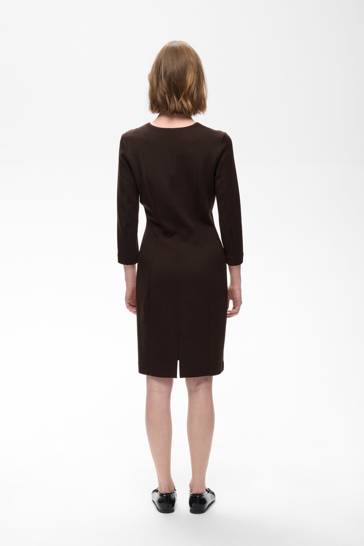 InWear- Pannie Fitted Dress in Chocolate Brown
