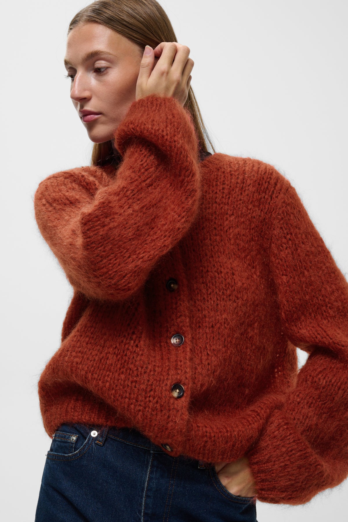 InWear- Jetra Cardigan in Red Ochre