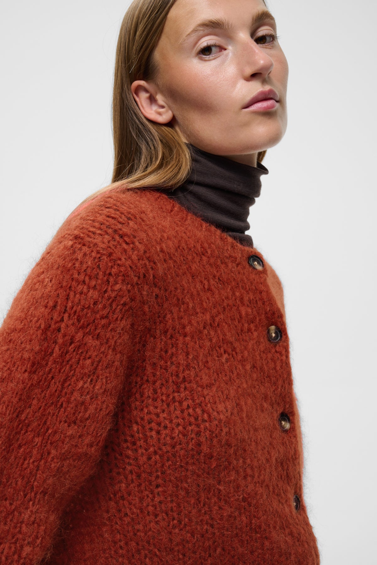 InWear- Jetra Cardigan in Red Ochre