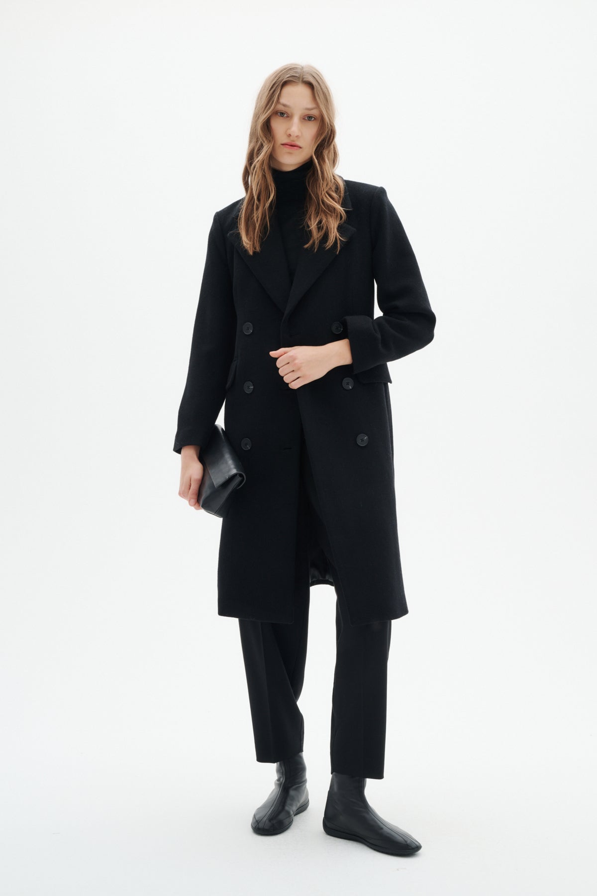 InWear- Thora Lapel Coat in Black
