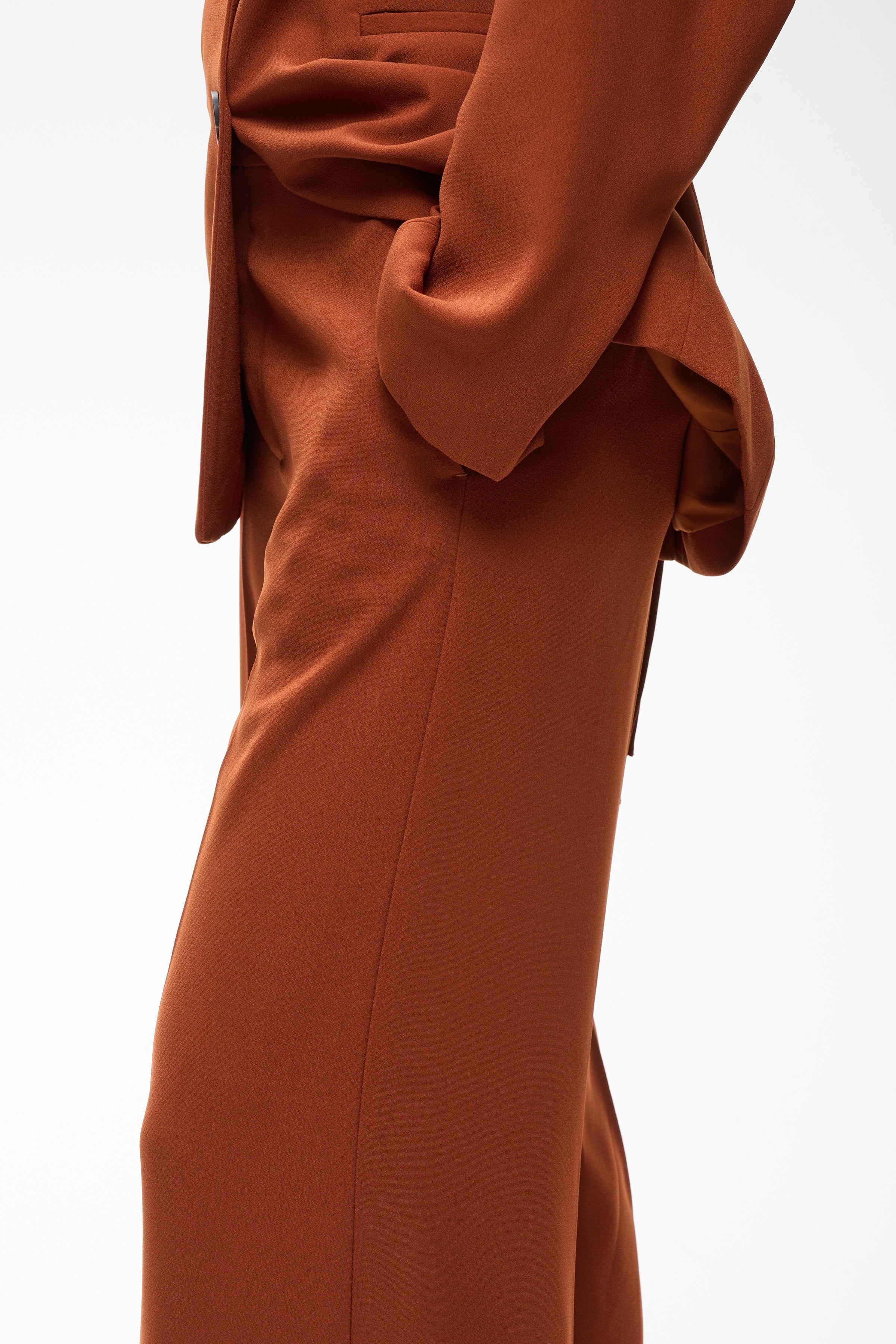 InWear- Briez Slit Pant in  Brandy Brown