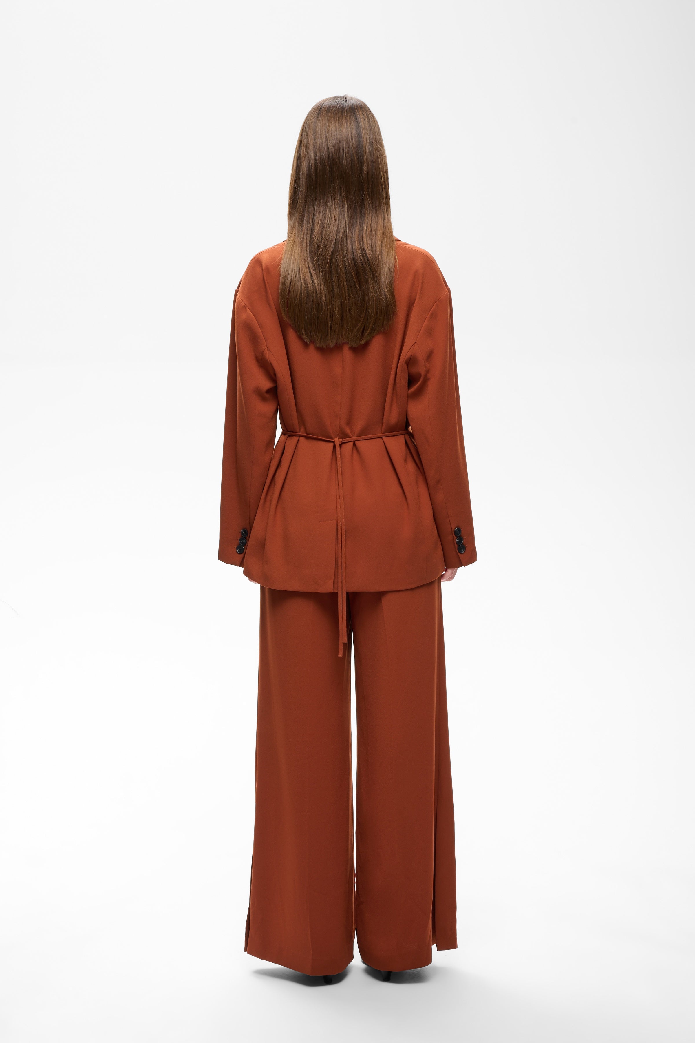InWear- Briez Slit Pant in  Brandy Brown
