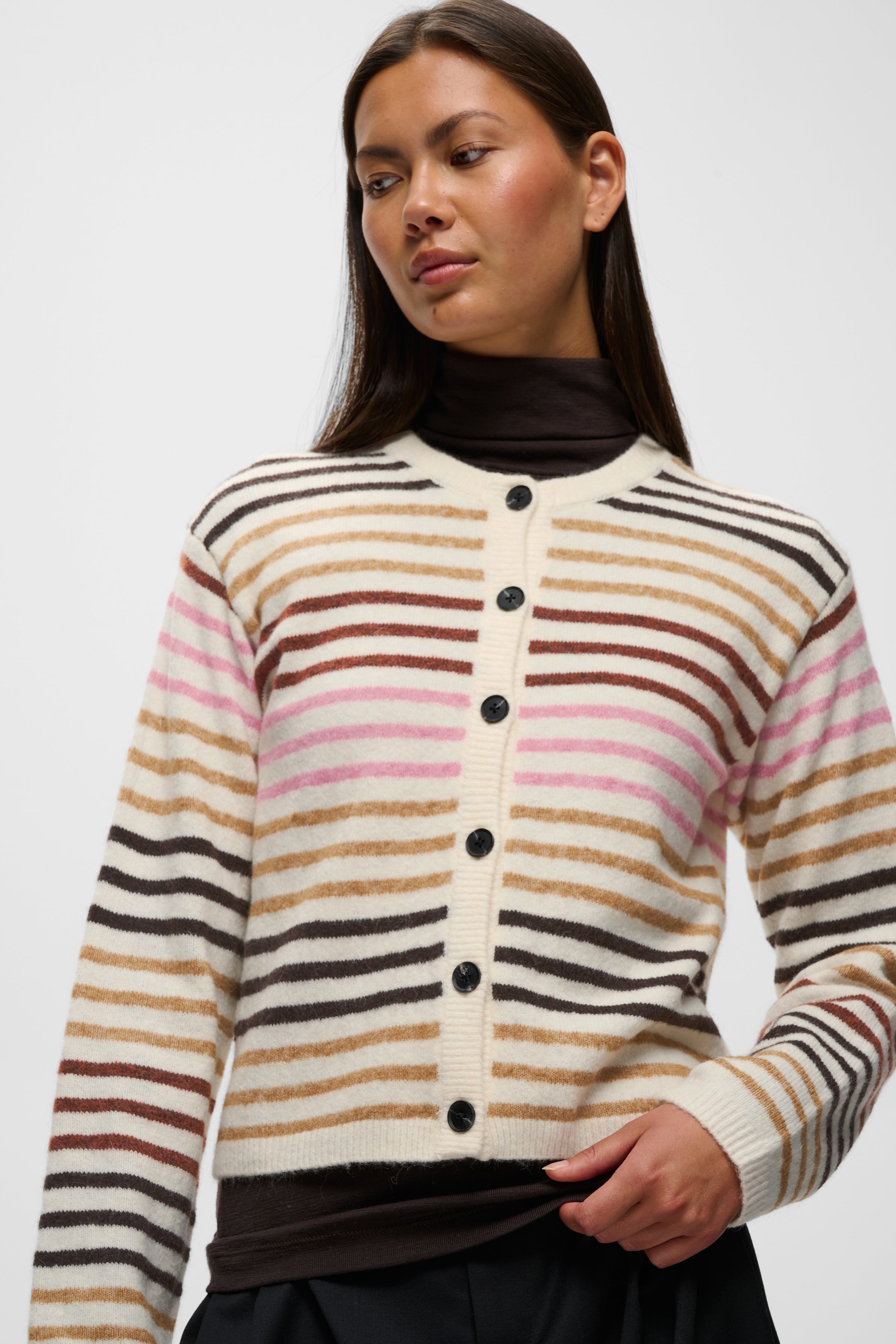InWear- Guna Classic Cardigan in Multi Stripe