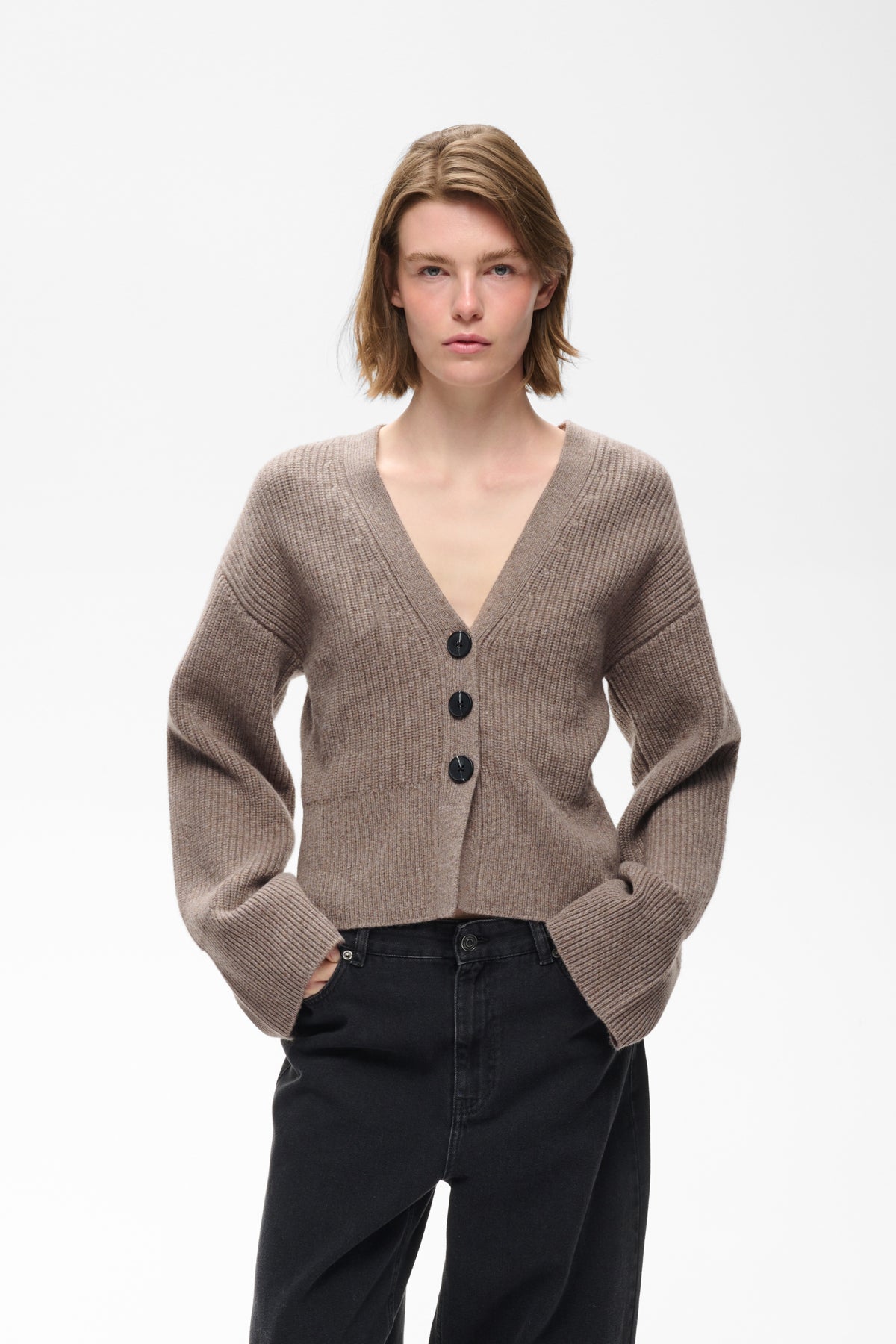InWear- Noomi Cardigan in Cinder Melange