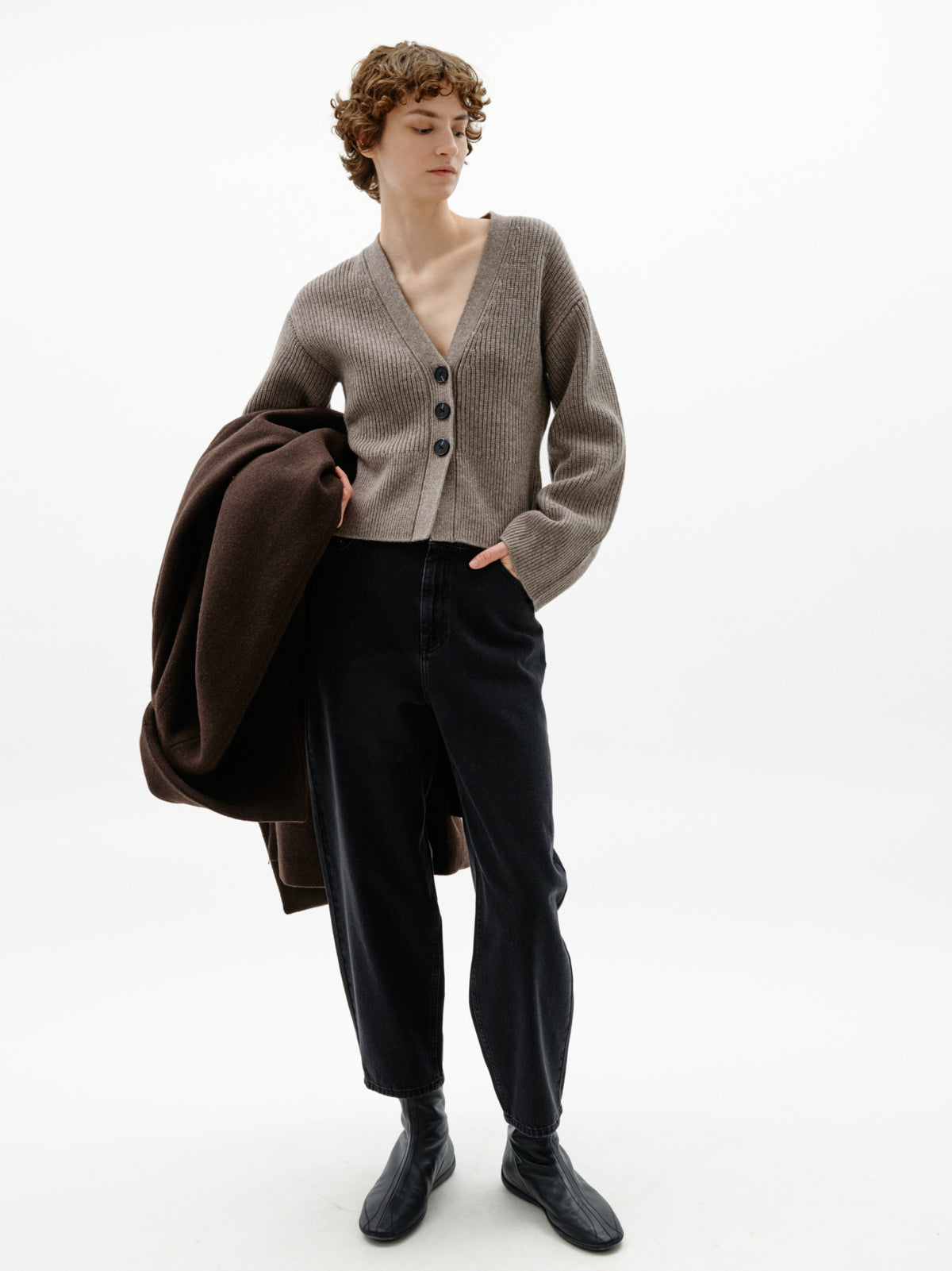 InWear- Noomi Cardigan in Cinder Melange