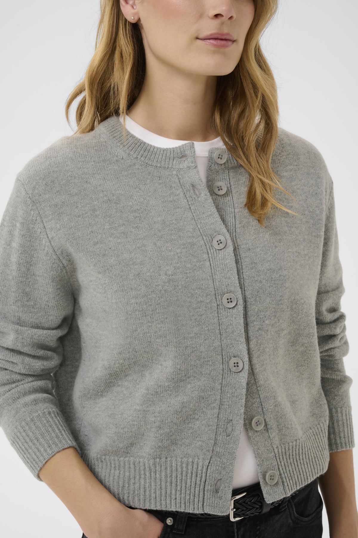 Part Two- Yalda Cardigan in Medium Grey