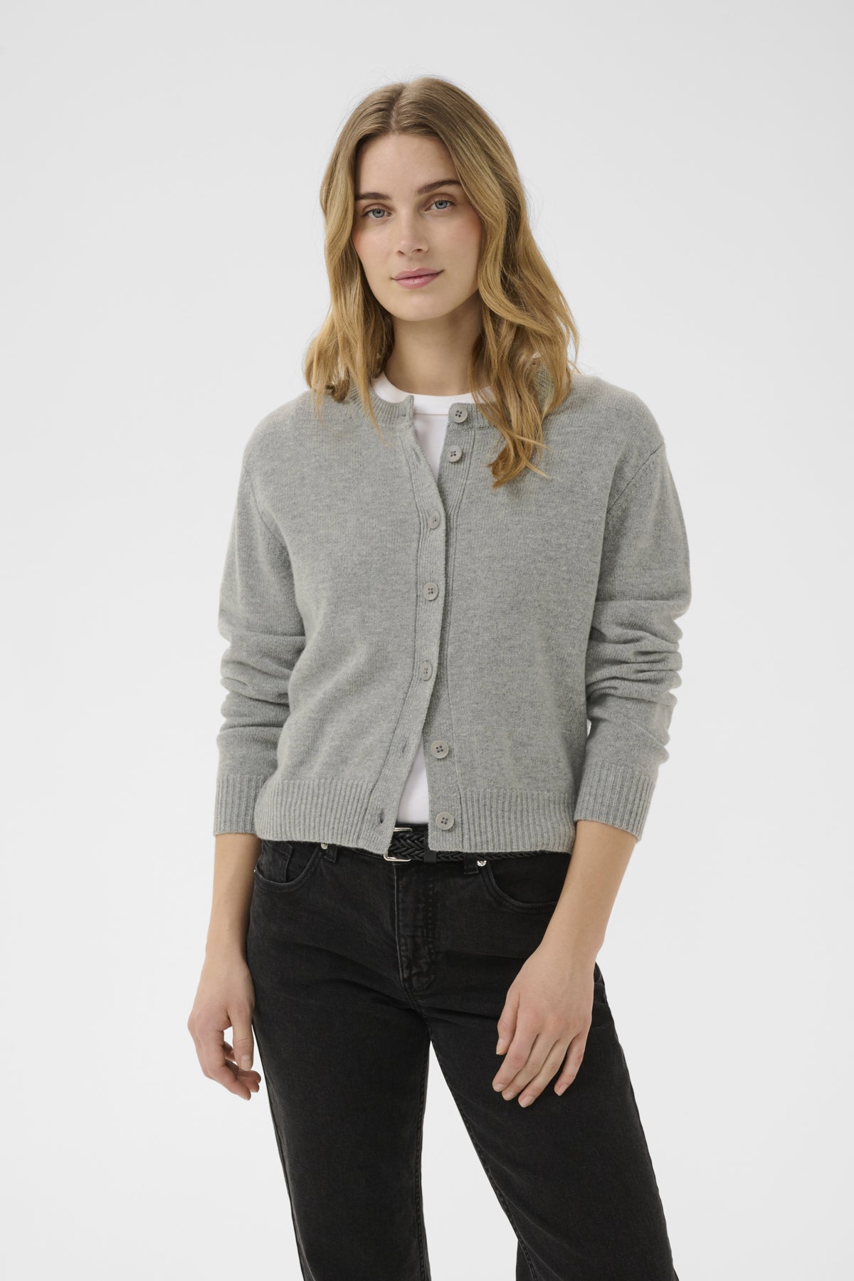 Part Two- Yalda Cardigan in Medium Grey