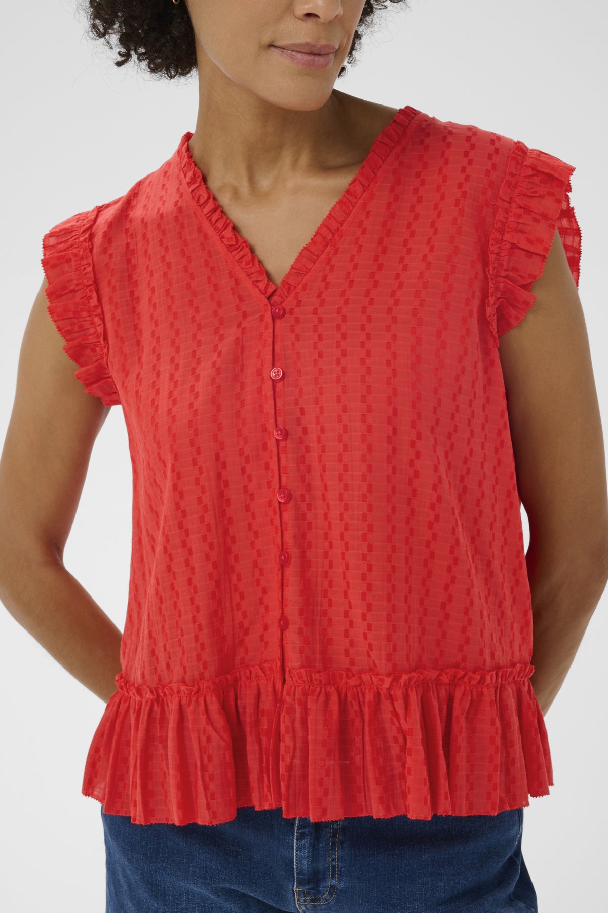 Part two- Aneka Top in Poppy Red