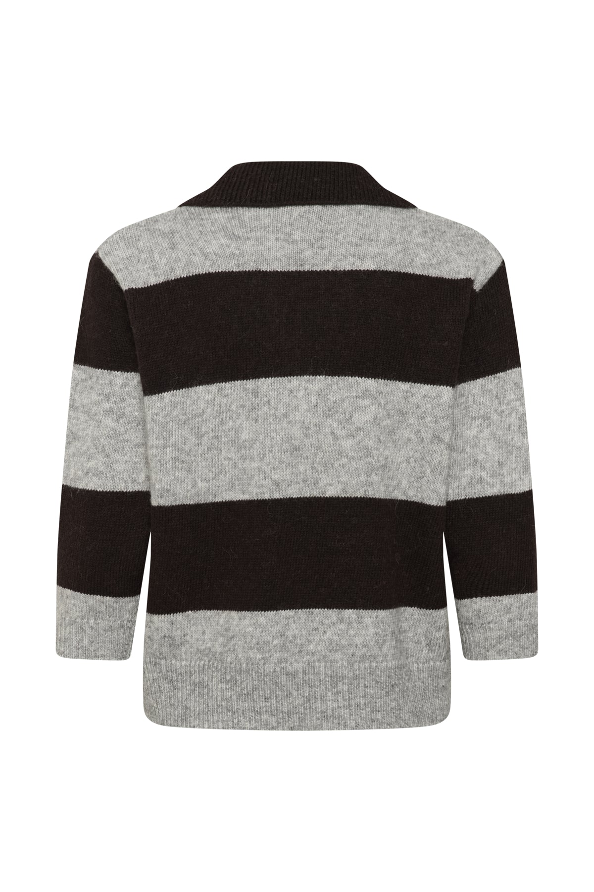 Part Two- Charlott Striped Pullover in Mole