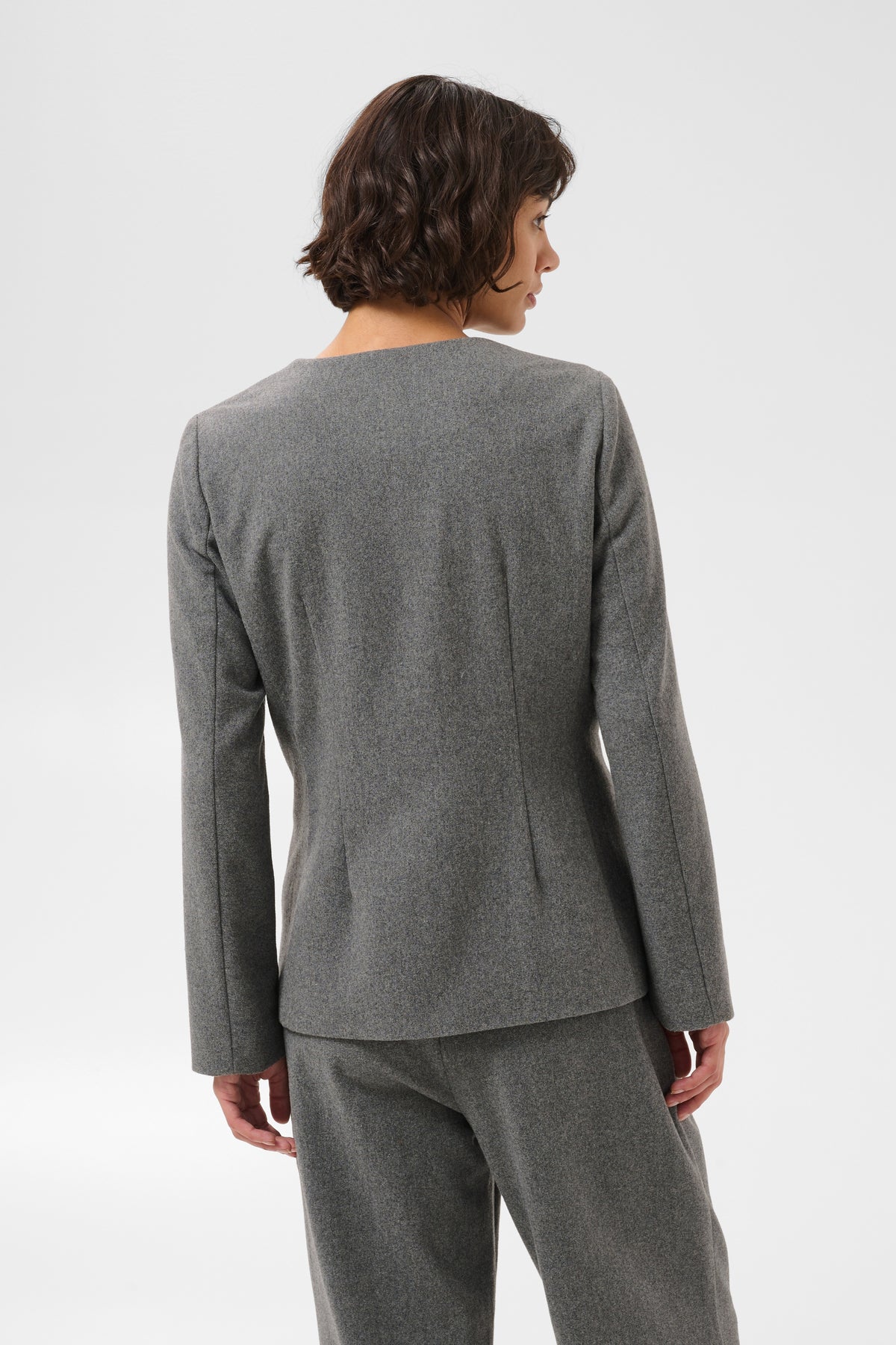 Part Two- Celinn Blazer in Medium Grey Melange