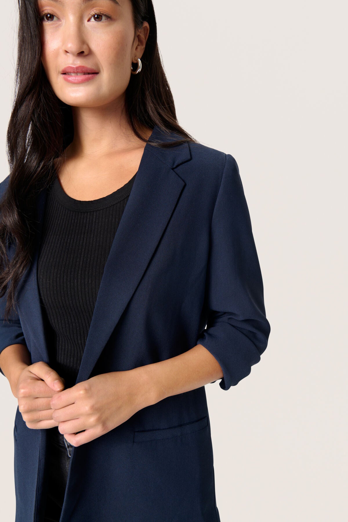 Soaked In Luxury- Shirley Blazer in Night Sky