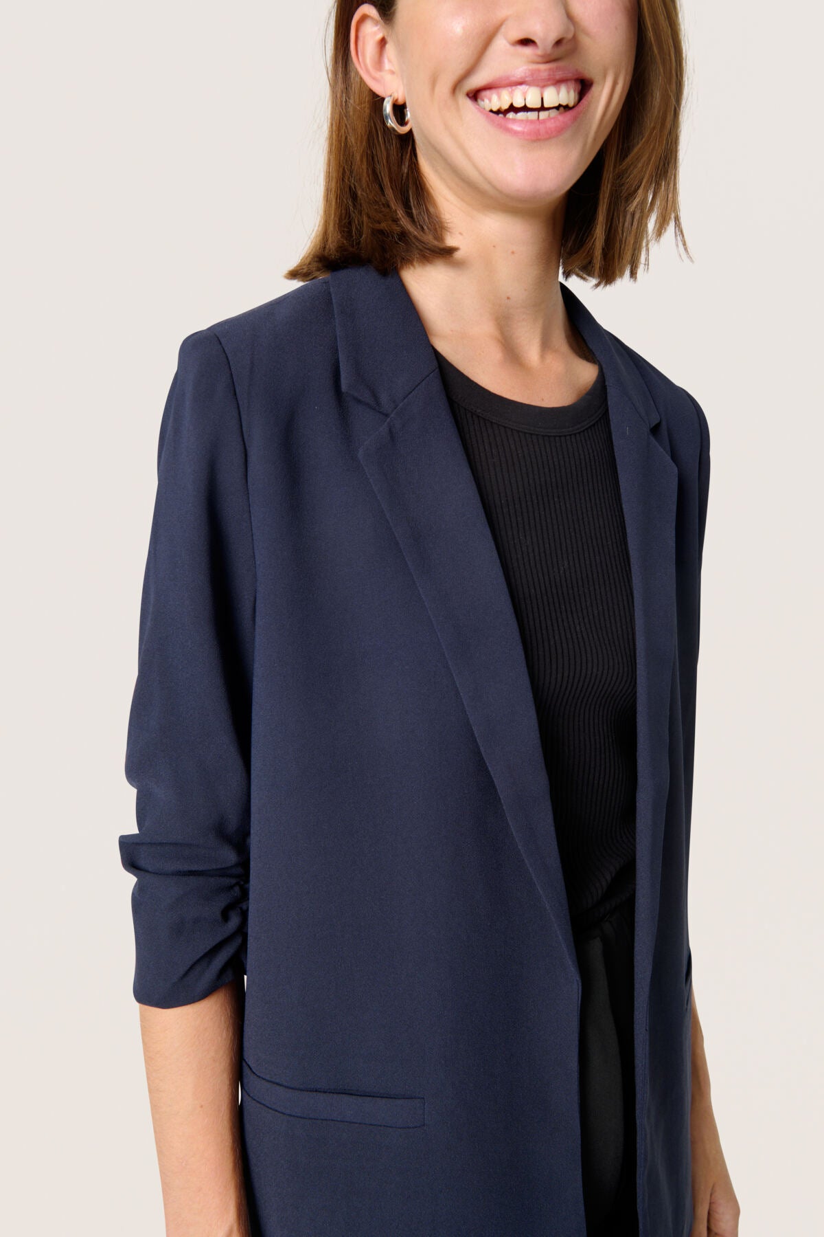 Soaked In Luxury- Shirley Blazer in Night Sky