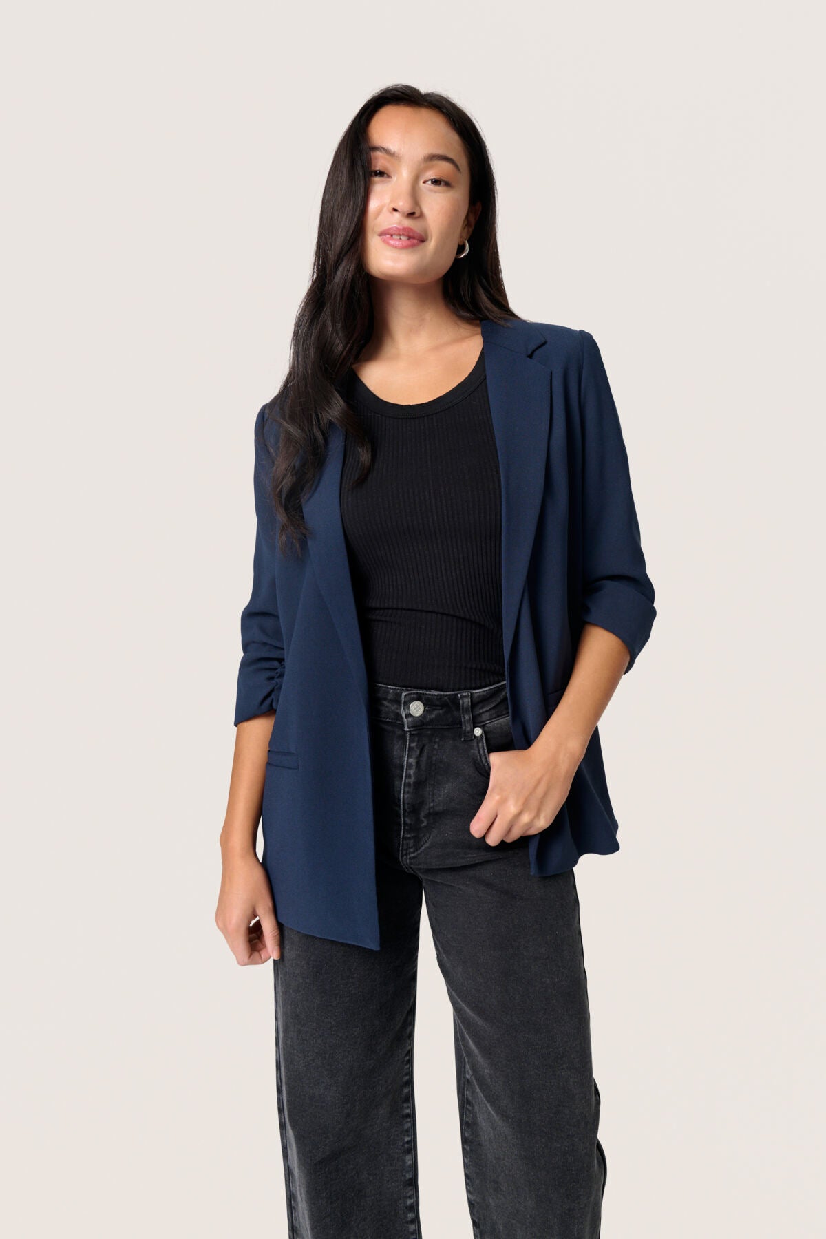 Soaked In Luxury- Shirley Blazer in Night Sky