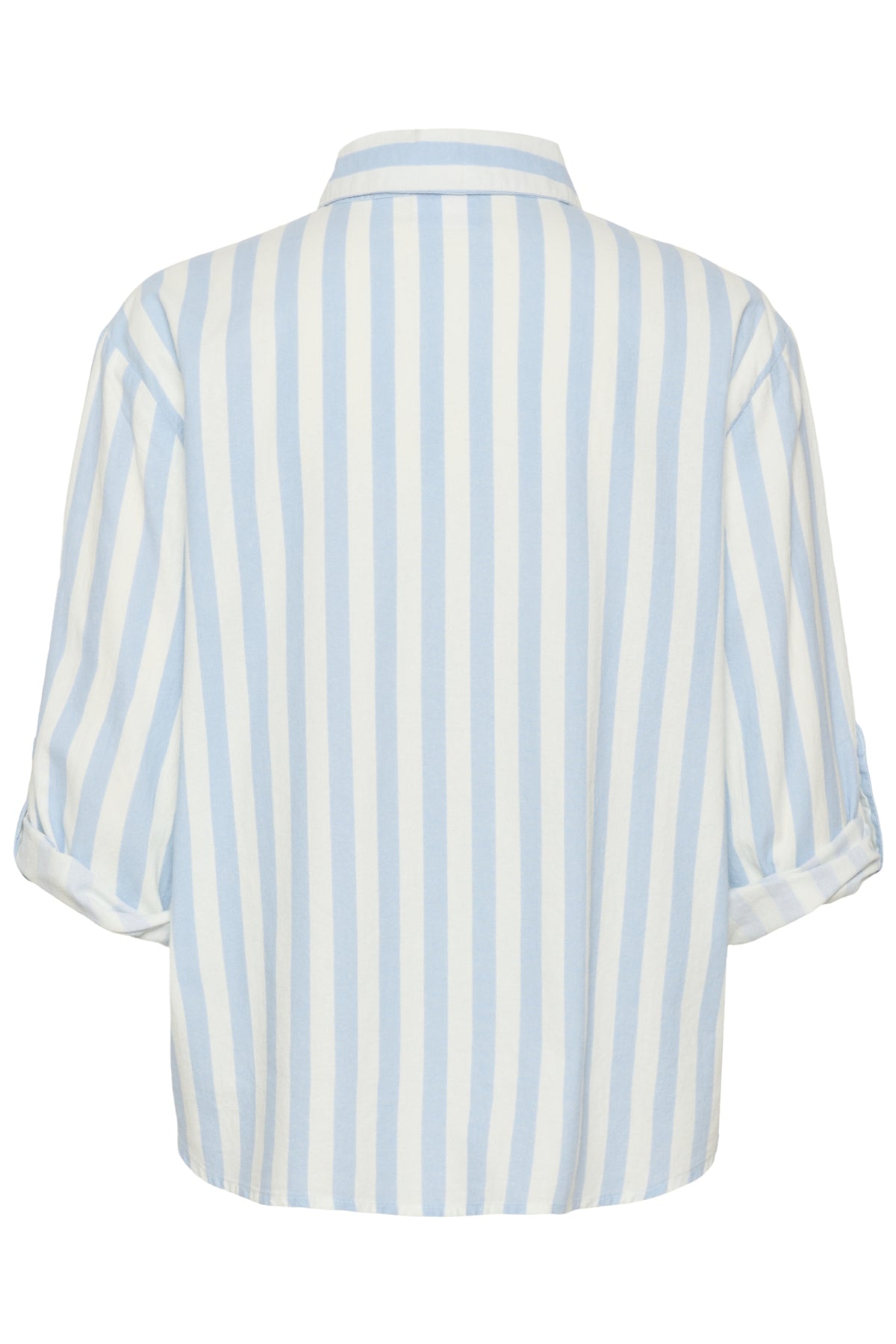 Saint Tropez- Zalinda Blouse in Skyway Ice Stripe