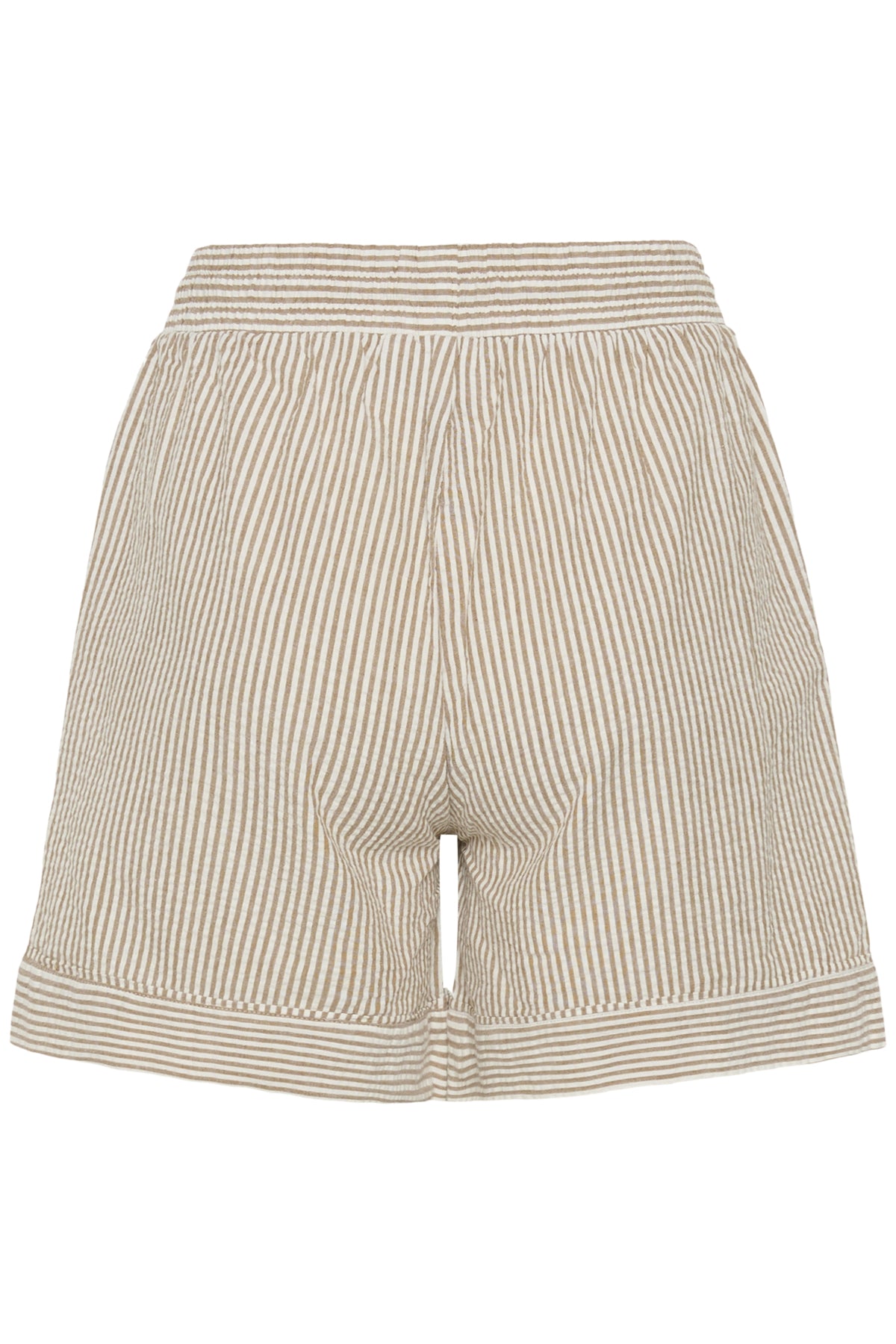 Saint Tropez- Elimiko Striped Shorts in Toasted Coconut