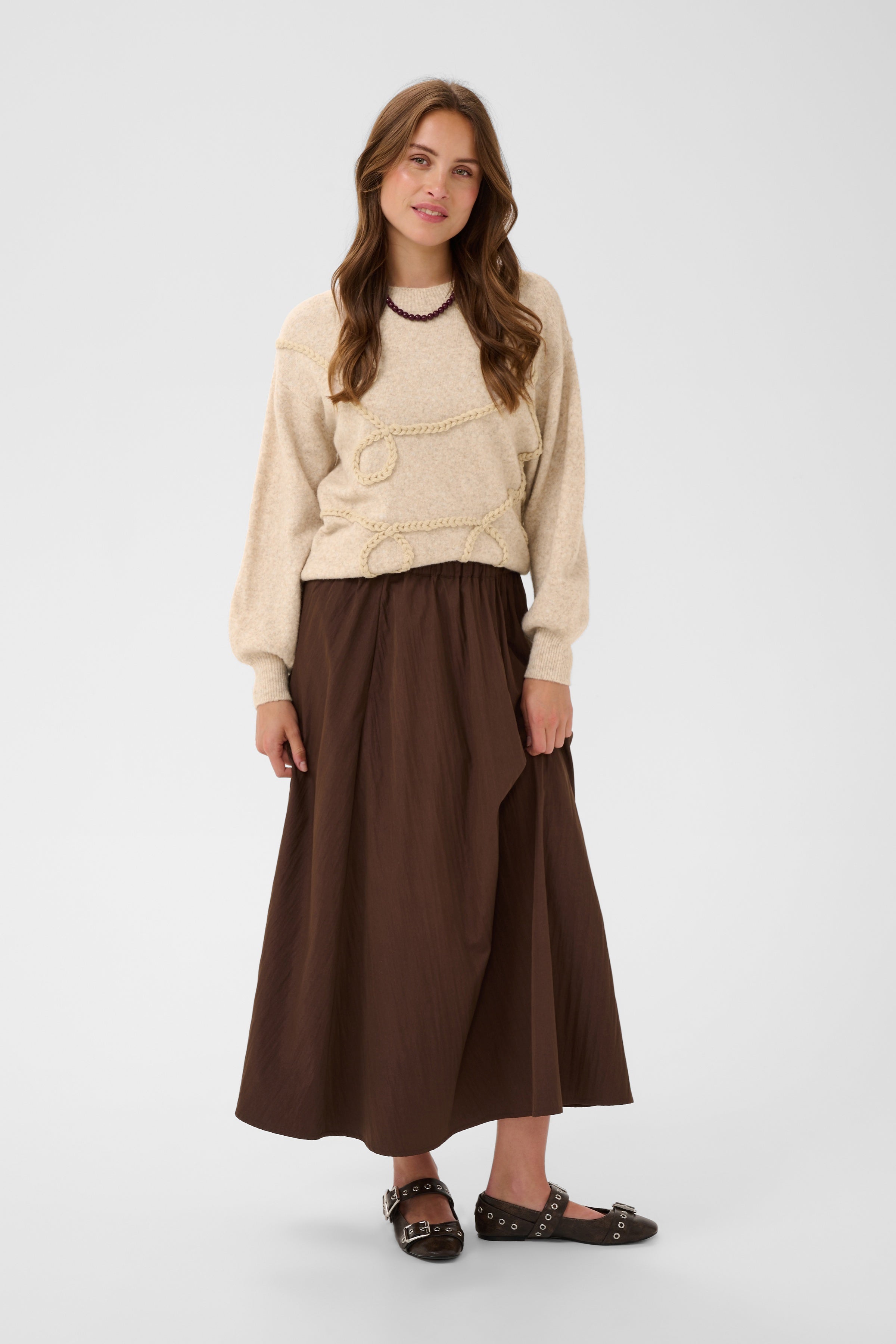 Saint Tropez- Titia Sweater in Creme Melange
