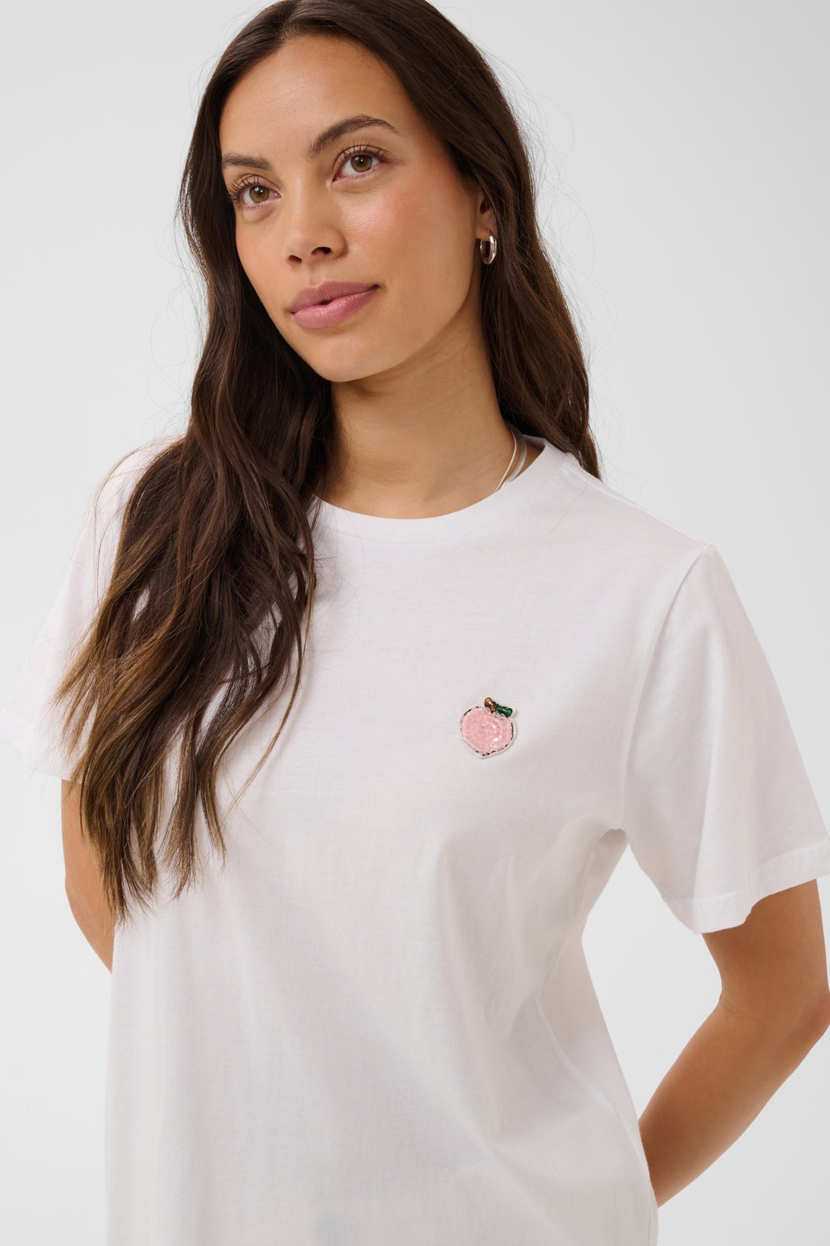 Saint Tropez- Snulle T-Shirt in Ice Apple Pink