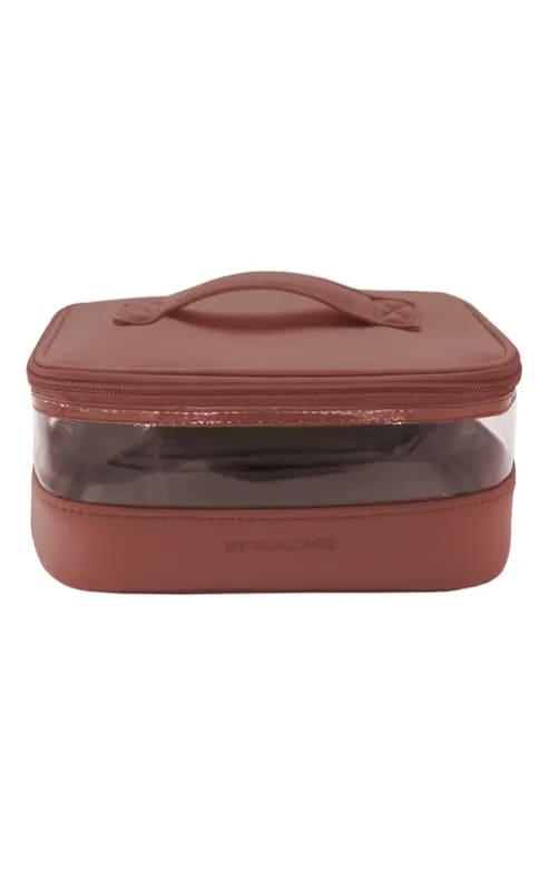 MYTAGALONGS - Clear Train Case - Desert Rose - accessories