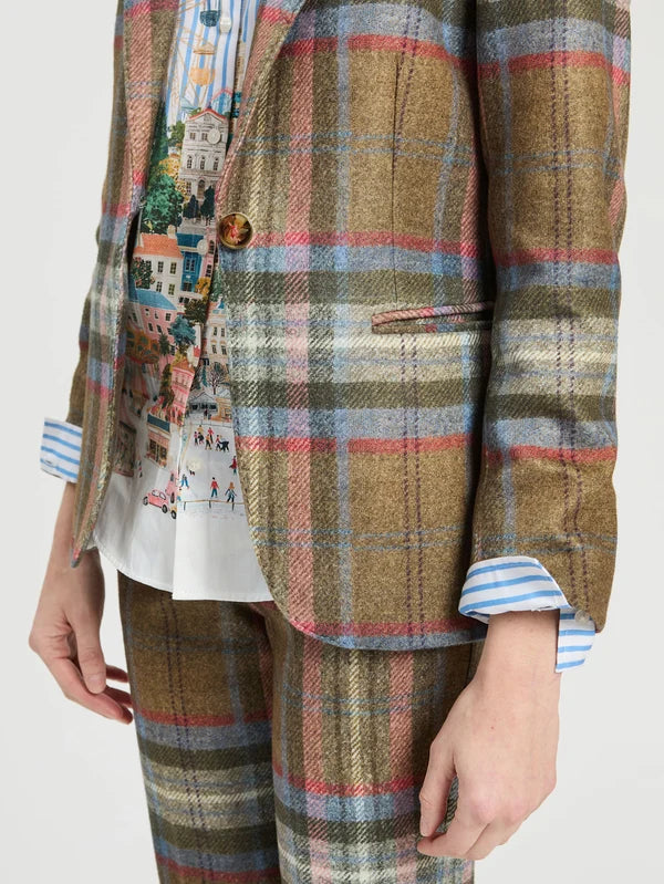 Vilagallo- Heather Blazer in Green