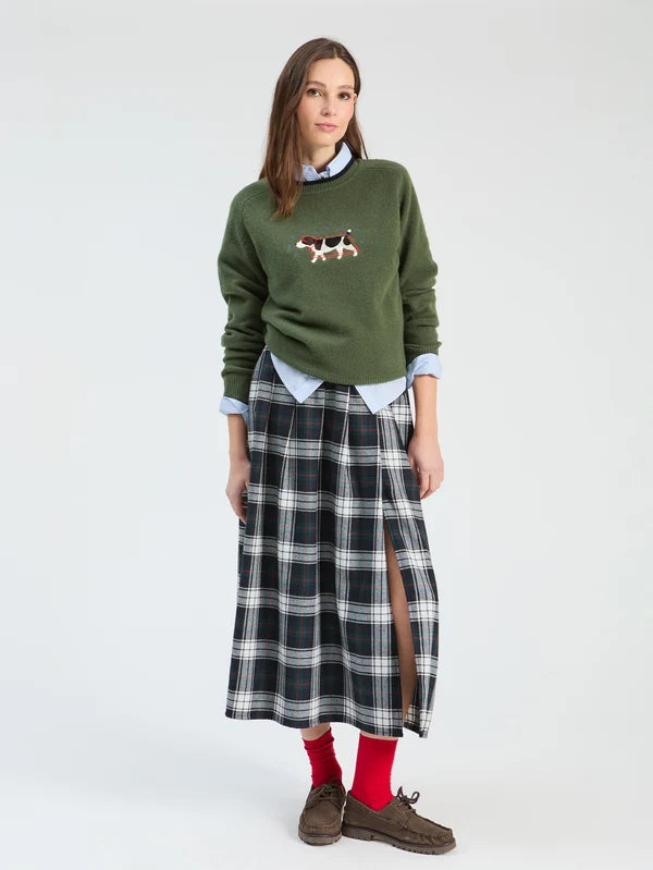 Vilagallo- Wool Embroidered Dog Sweater