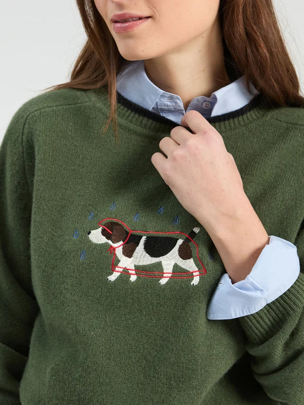 Vilagallo- Wool Embroidered Dog Sweater