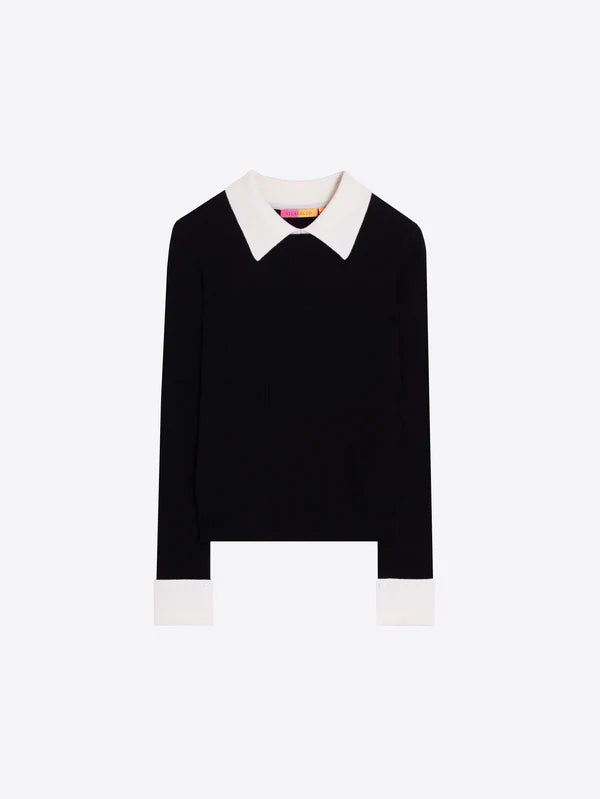 Vilagallo- Camisero Sweater in Black