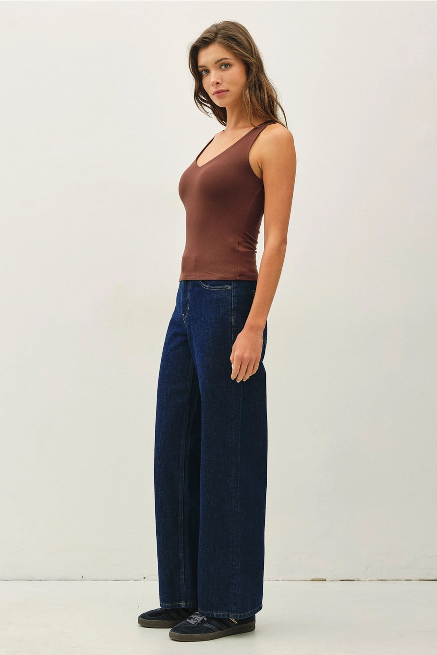 Be Cool - New Color Soft Core Basic V-Neck Tank