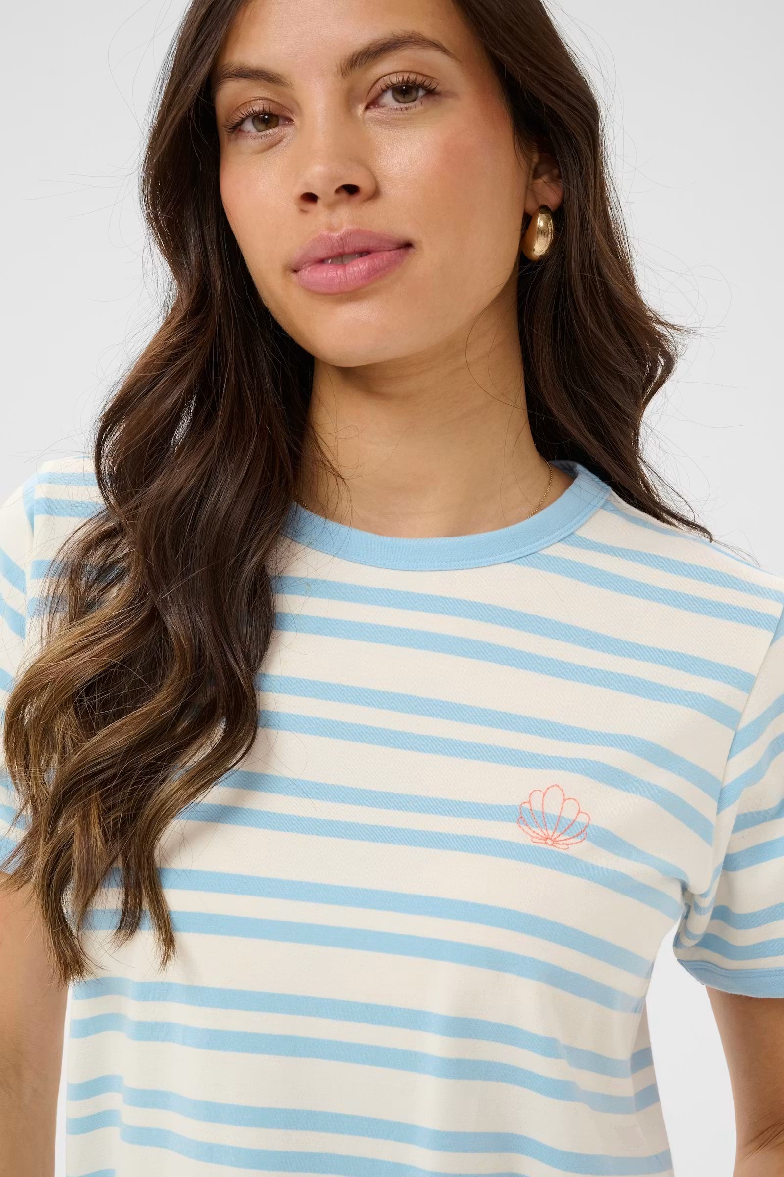 Saint Tropez- Renalda T-shirt in Cerulean