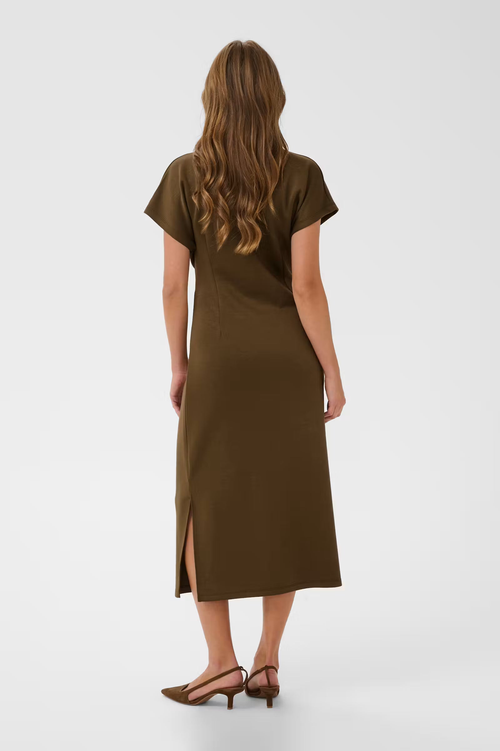Saint Tropez- Theo Dress in Dark Brown Earth