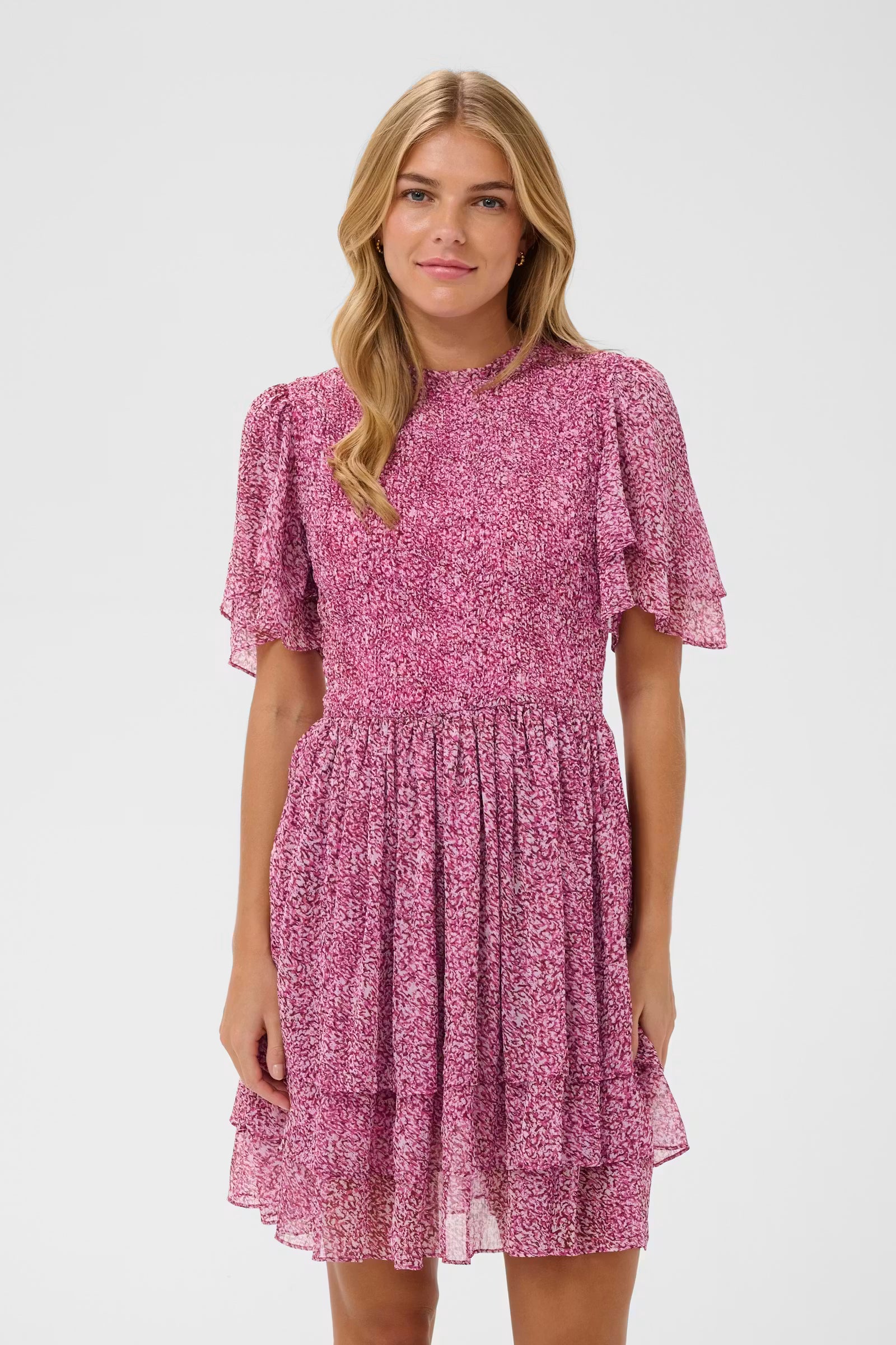Saint Tropez- Rachil Dress in Raspberry Rose