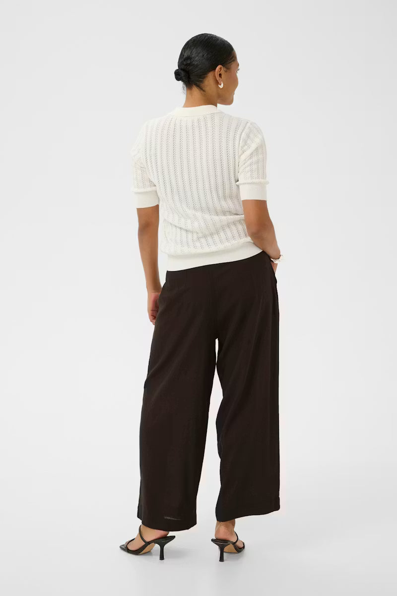 Kaffe- Milia Cropped Wide Leg Pant