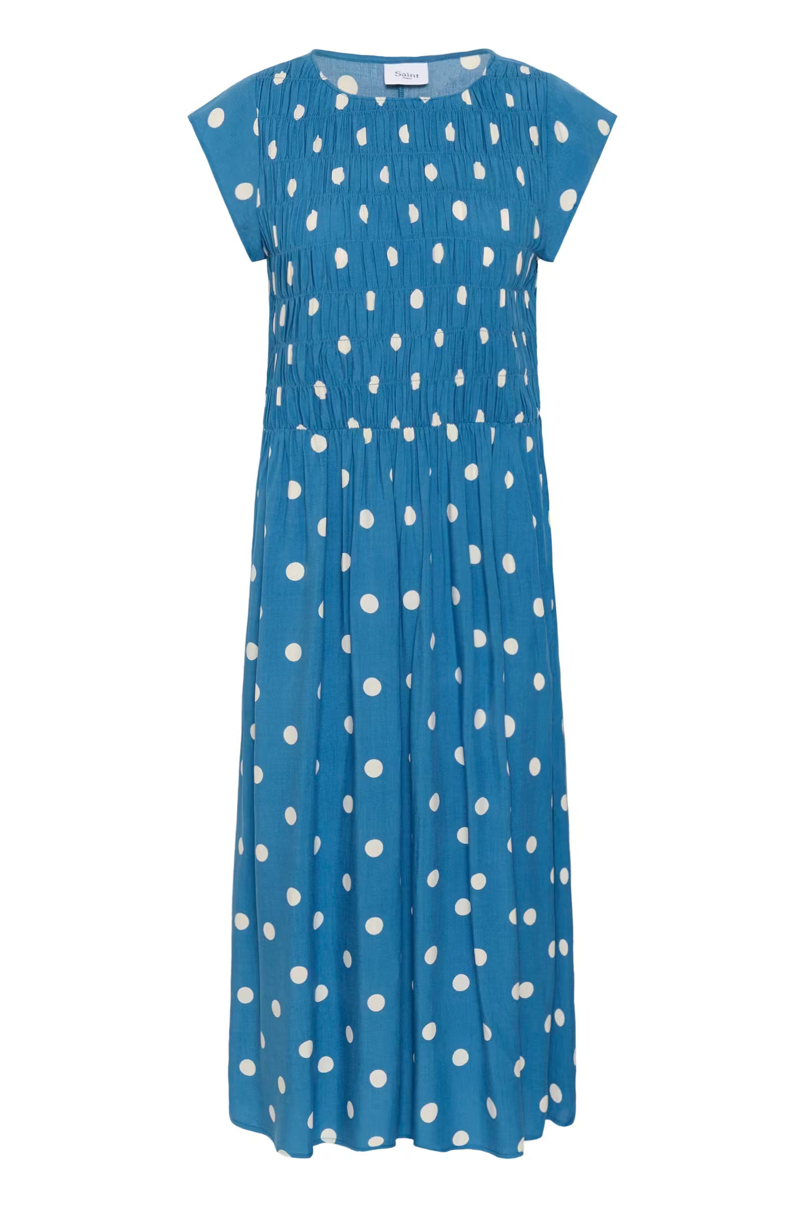 Saint Tropez- Gisla Maxi Dress in  Blue Turtledove Dot