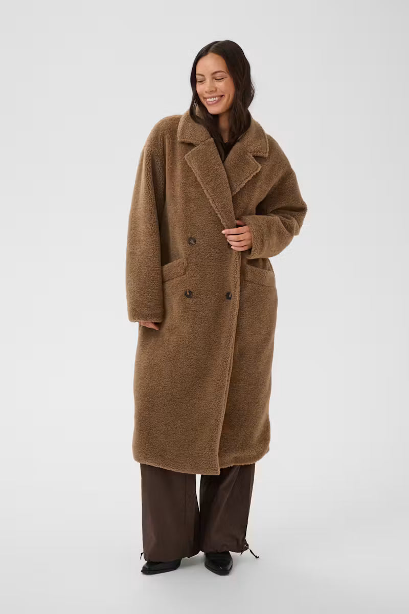 Saint Tropez- Sandie Coat in Toasted Coconut