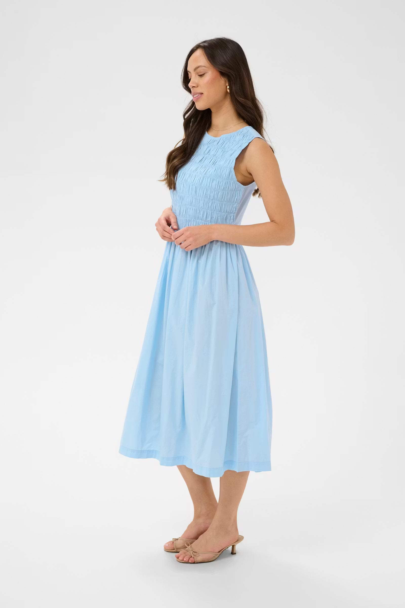 Saint Tropez- Rosagisla Midi Dress in Cerulean