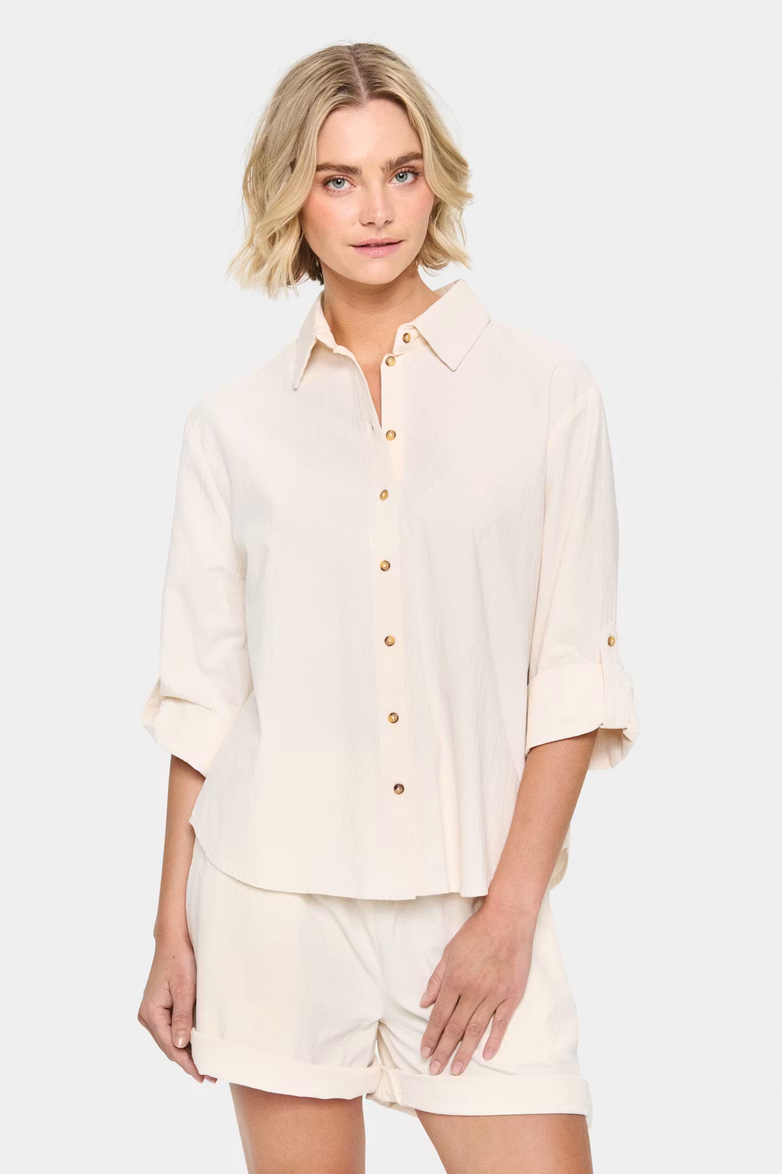 Saint Tropez- Zalinda Blouse in Ice White