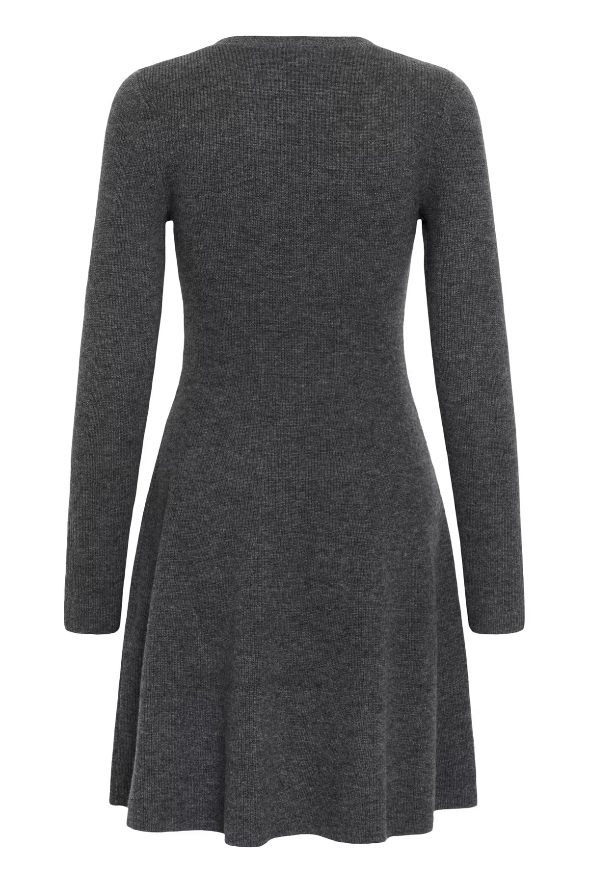 Part Two- Carna Wool Dress in Medium Grey Melange