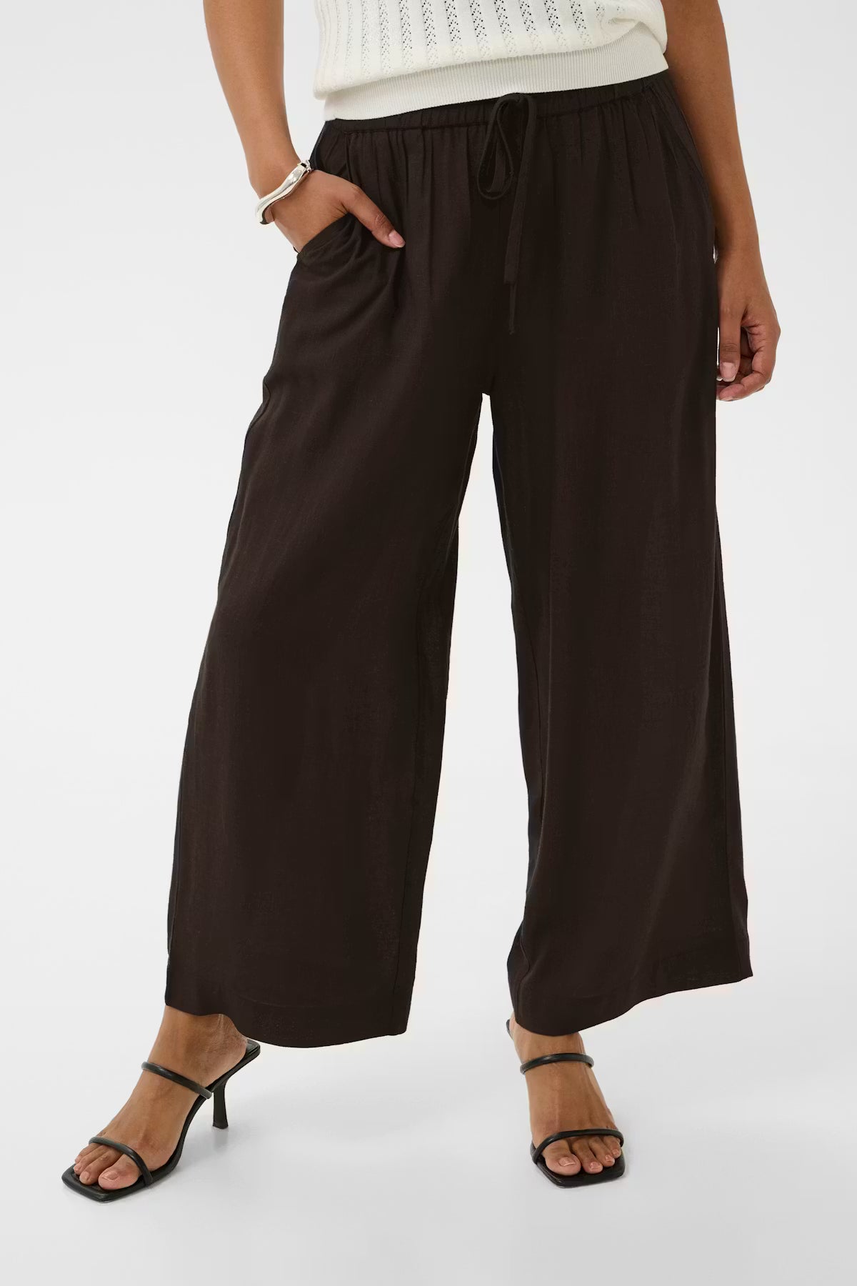 Kaffe- Milia Cropped Wide Leg Pant