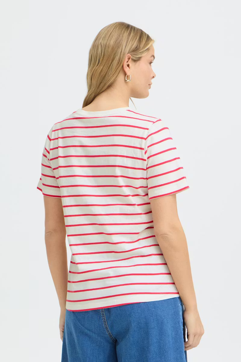 Fransa- Tiana Stripe Cherry T-Shirt