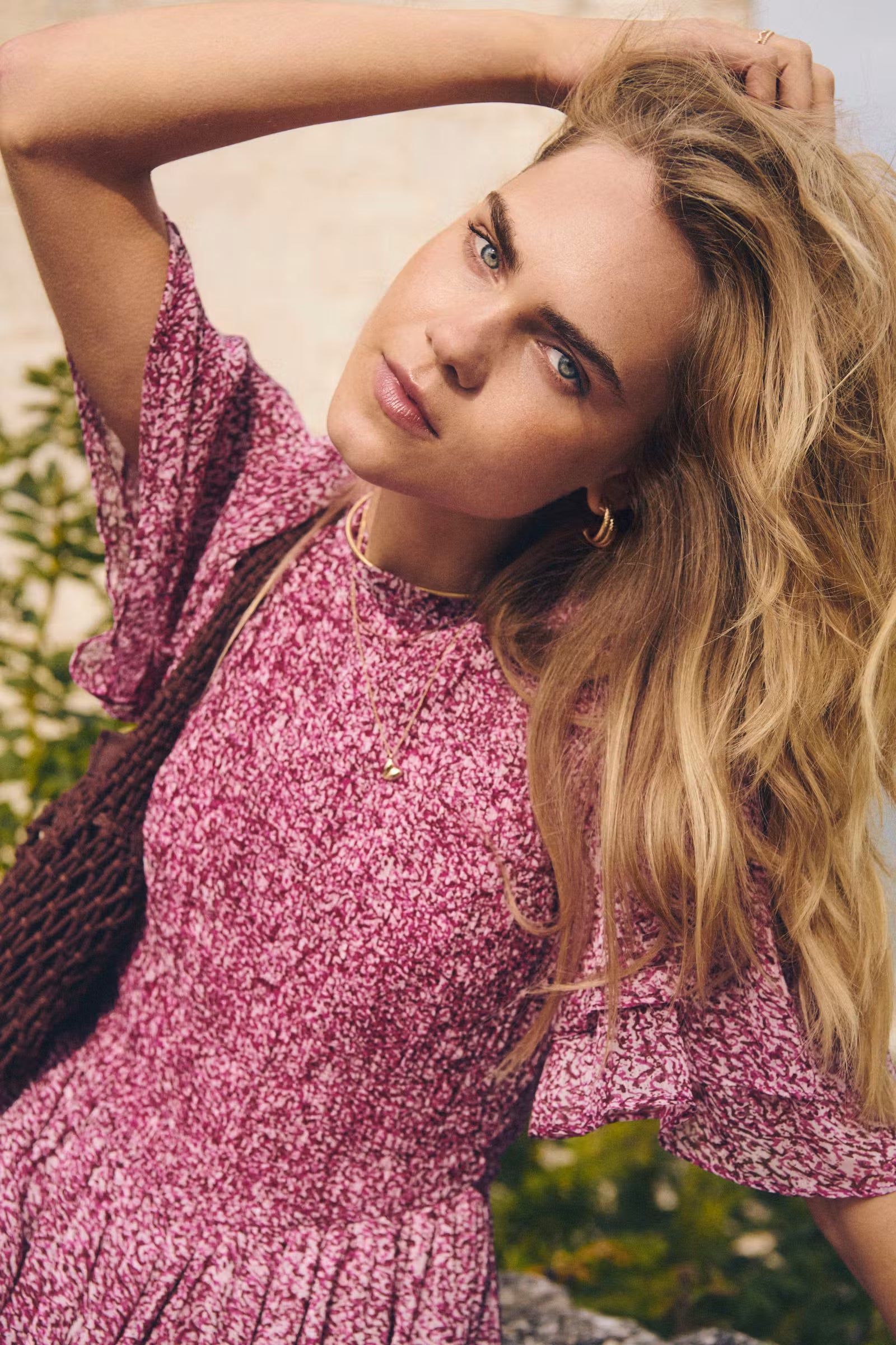 Saint Tropez- Rachil Dress in Raspberry Rose